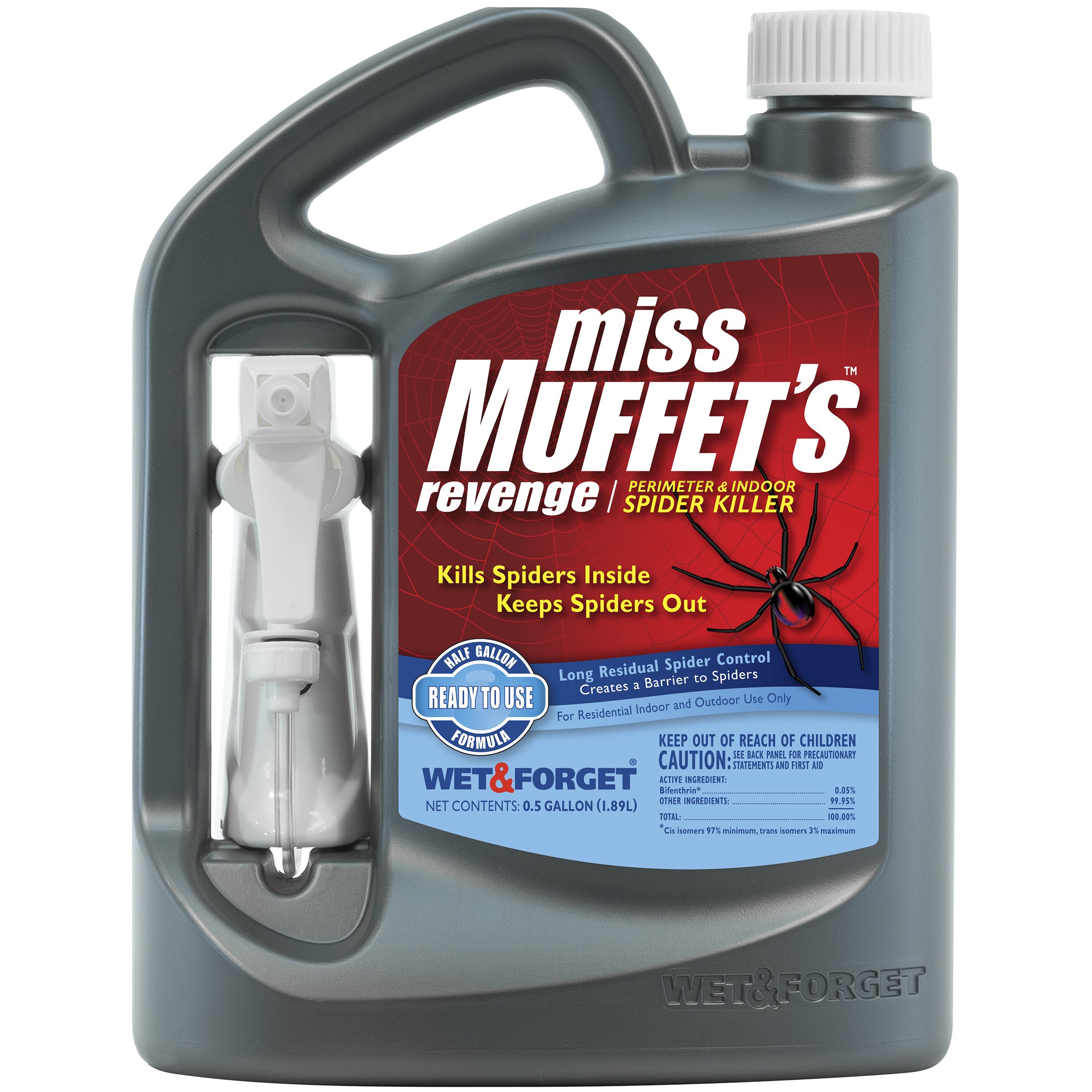 Miss Muffets Revenge 64oz Spider Killer — priced per each; minimum 4; multiples of 4