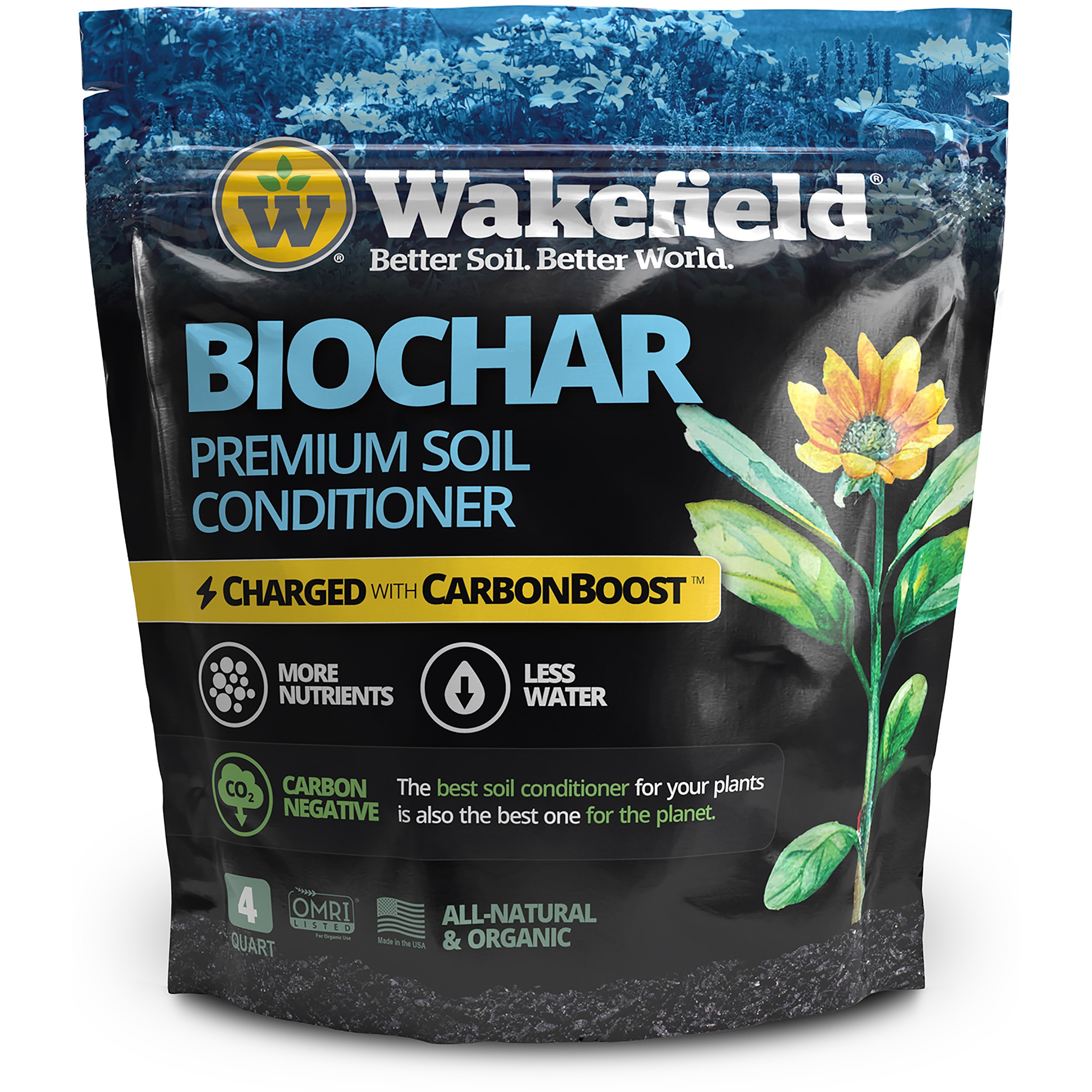 Wakefield 2qt Biochar Carbonboost, Myco, Probiotics — priced per each; minimum 6; multiples of 6