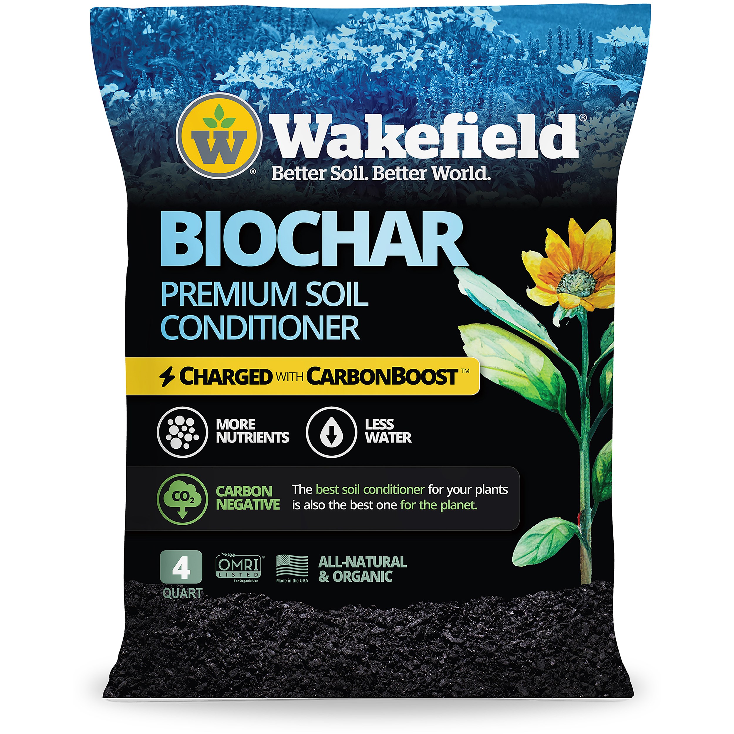 Wakefield 1cf Biochar Carbonboost, Myco, Probiotics — Single Unit