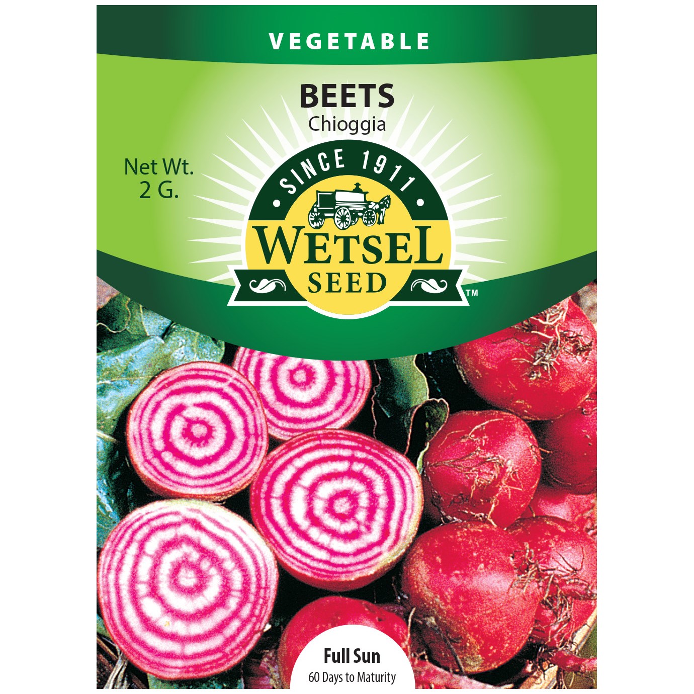 Beets, Chiogga 2 Grams — priced per each; minimum 5; multiples of 5