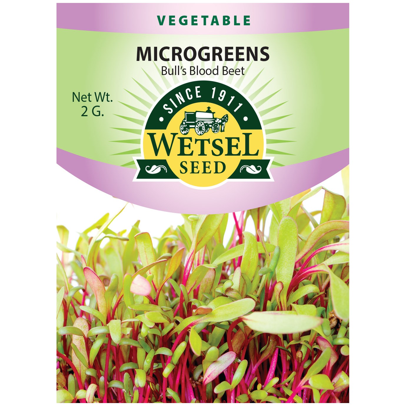 Microgreens, Bull's Blood Beet 2 Grams — priced per each; minimum 5; multiples of 5