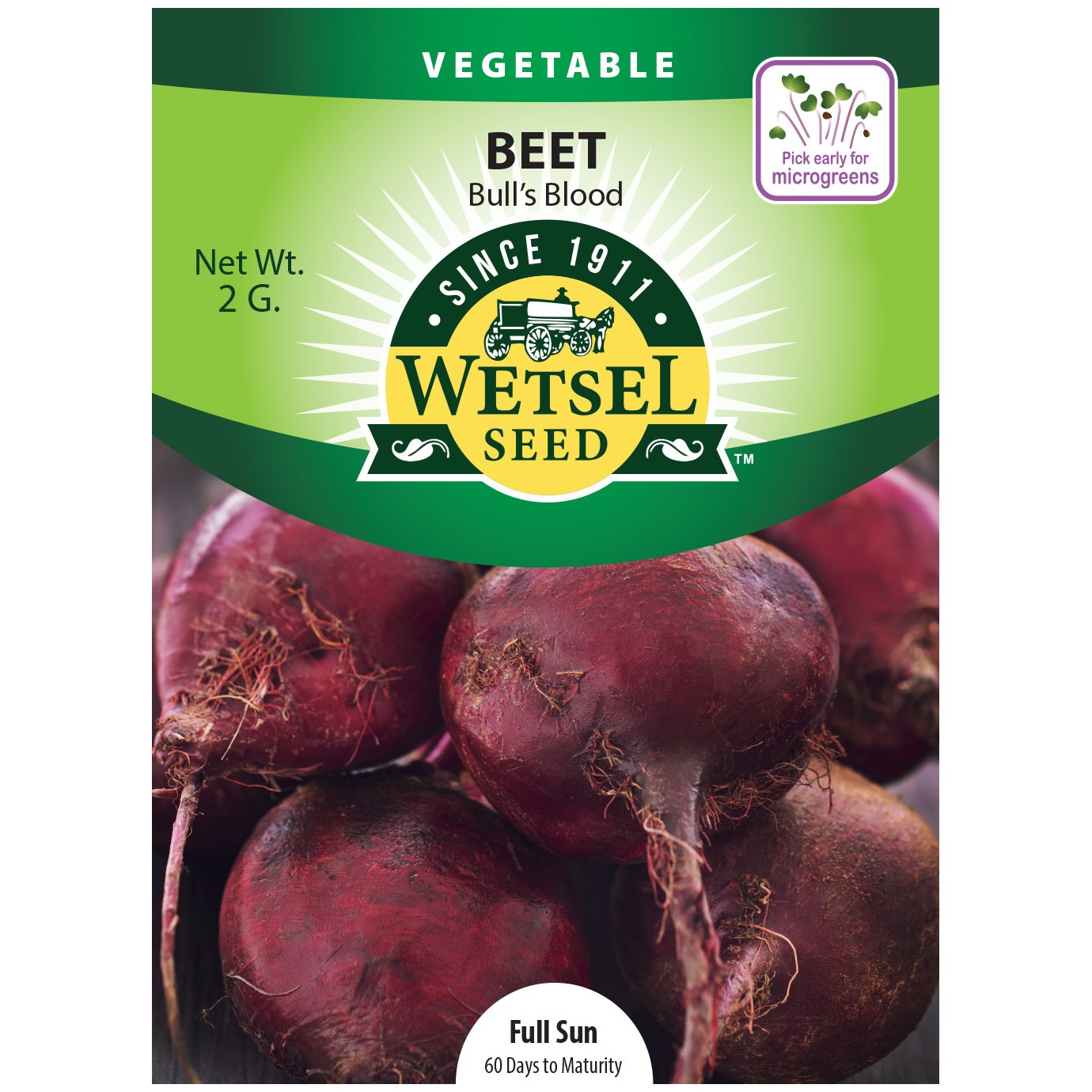 Beets, Bull's Blood 2 Grams — priced per each; minimum 5; multiples of 5