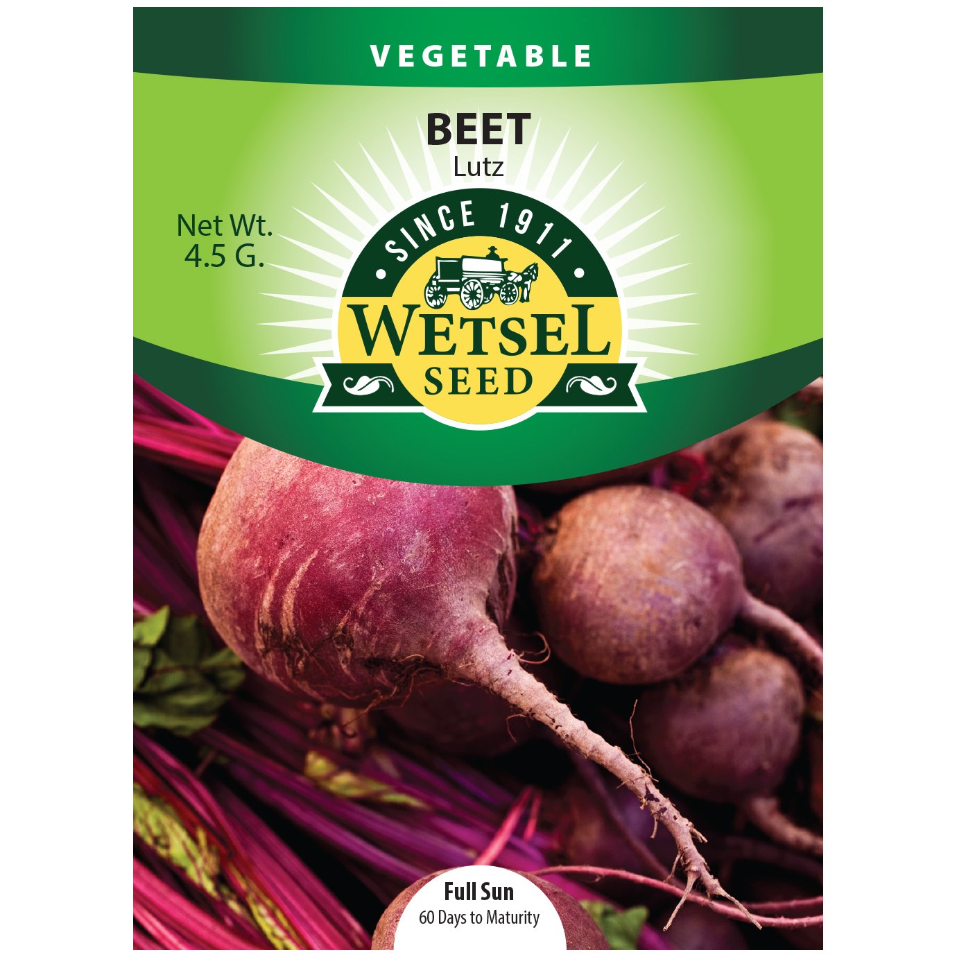 Beets, Lutz Red Stem 4.5 Grams — priced per each; minimum 5; multiples of 5