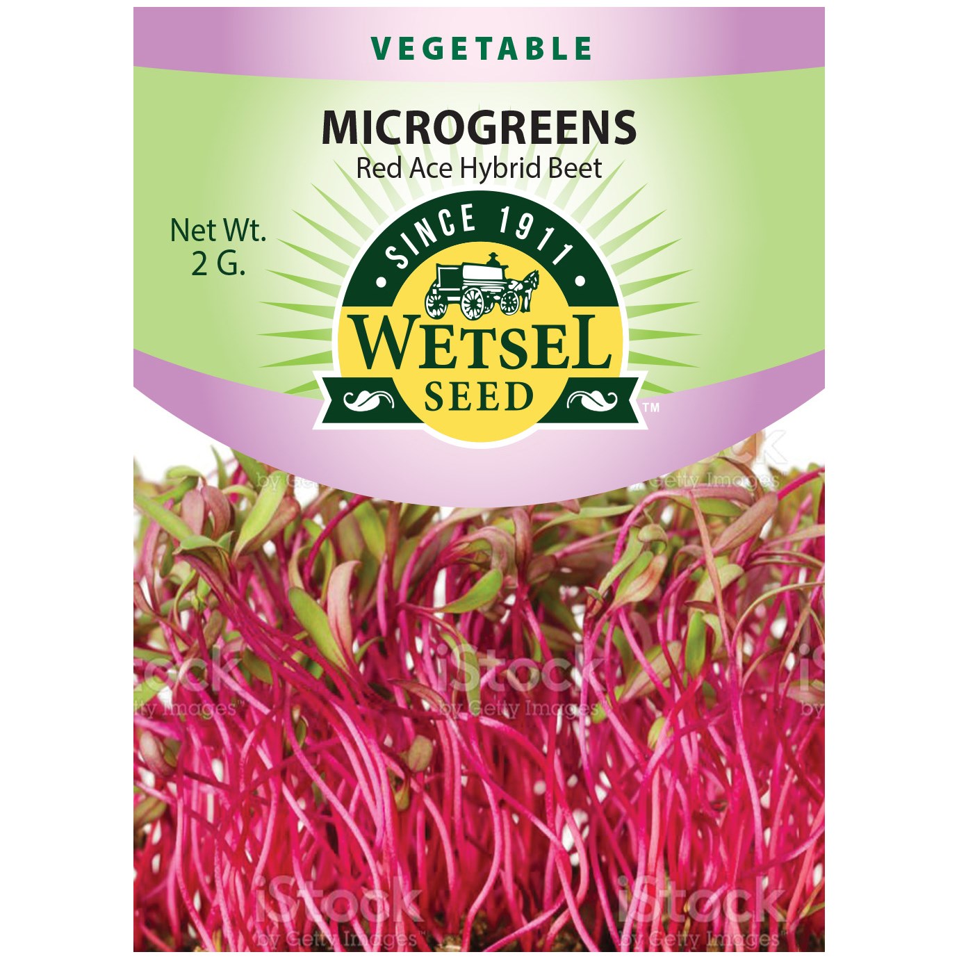 Microgreens, Red Ace Hybrid Beet 2 Grams — priced per each; minimum 5; multiples of 5