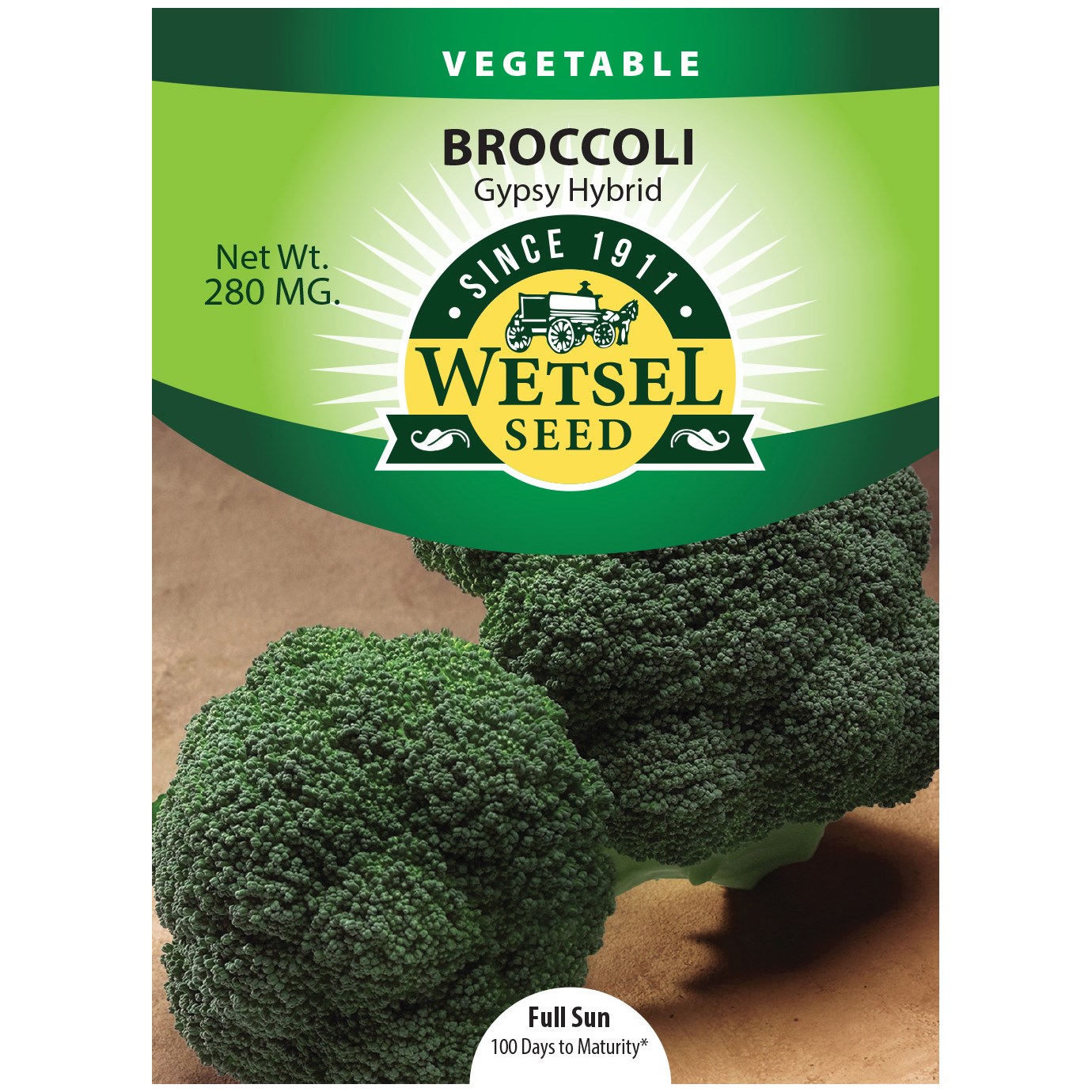 Broccoli, Gypsy Hybrid 280mg — priced per each; minimum 5; multiples of 5