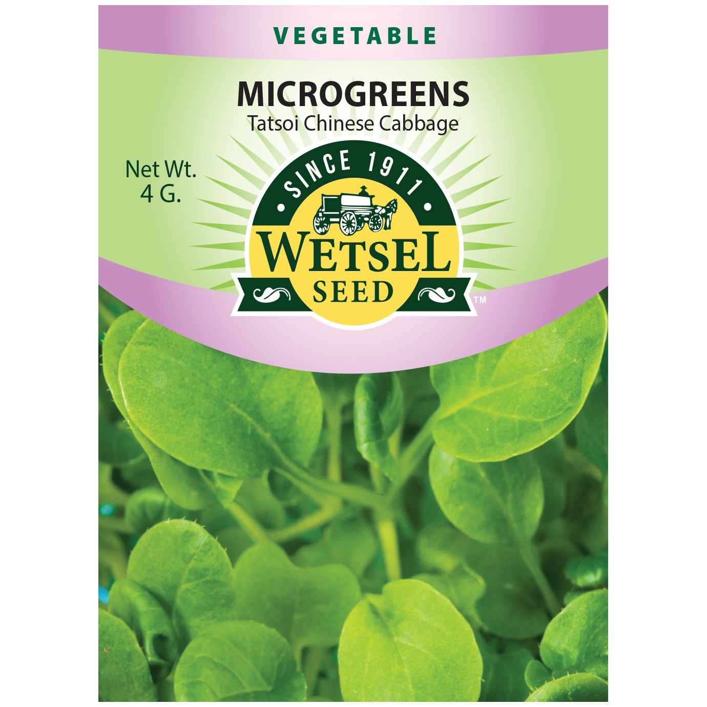 Microgreens, Tatsoi Chinese Cabbage 4 Grams — priced per each; minimum 5; multiples of 5