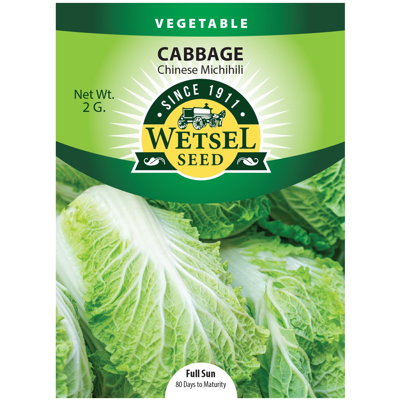 Cabbage, Michihili Chinese 2 Grams — priced per each; minimum 5; multiples of 5