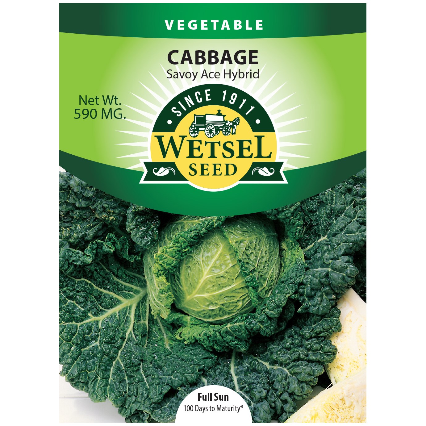 Cabbage, Savoy Ace Improved 590mg — priced per each; minimum 5; multiples of 5
