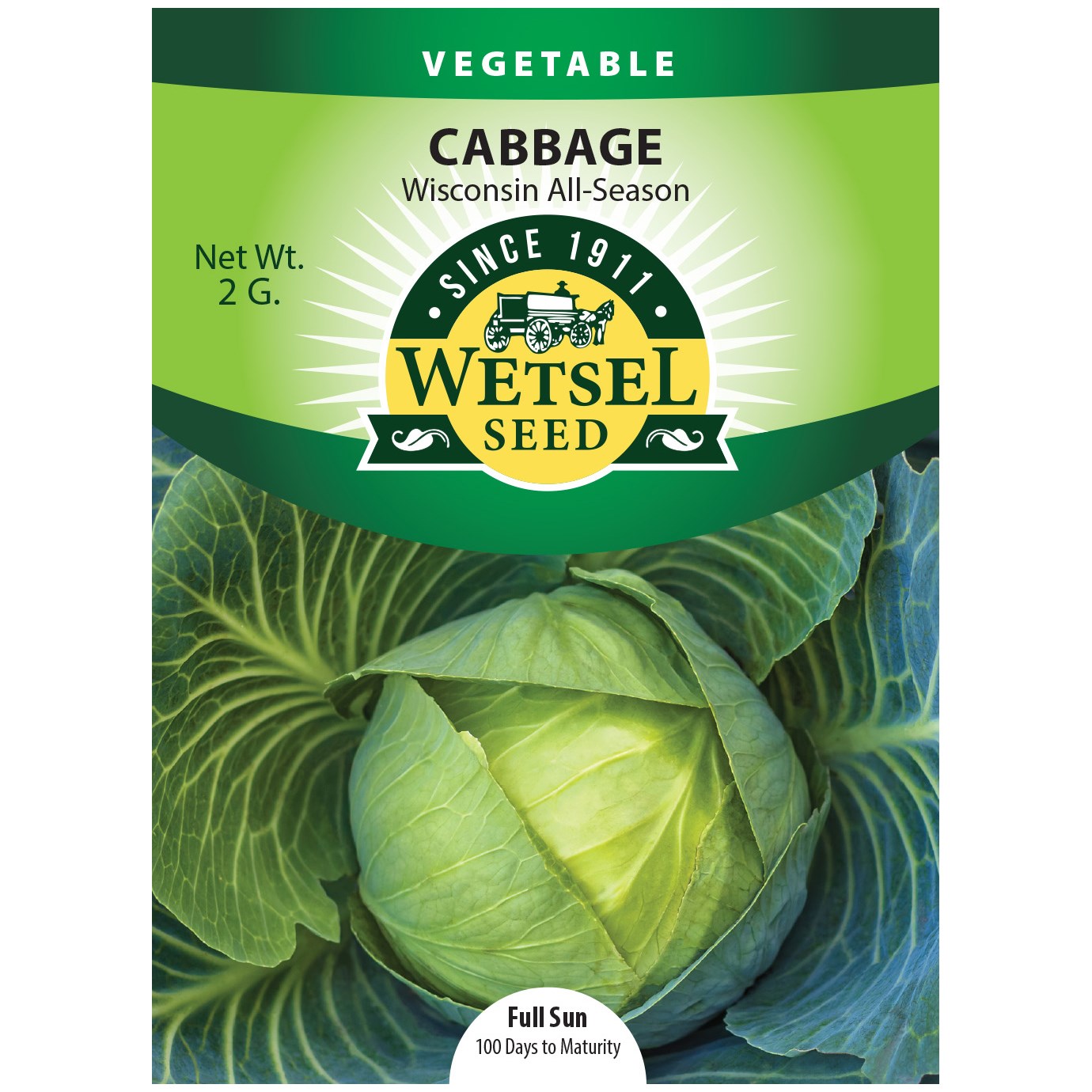 Cabbage, Wisconsin All Season 2 Grams — priced per each; minimum 5; multiples of 5