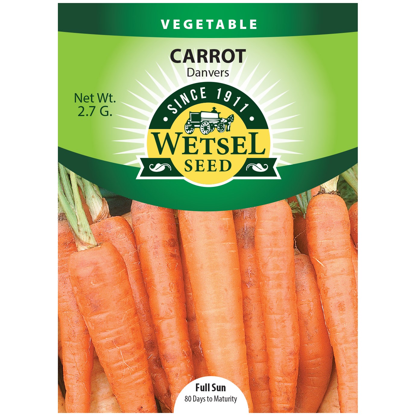 Carrot, Danver Half Long 2.7 Grams — priced per each; minimum 5; multiples of 5