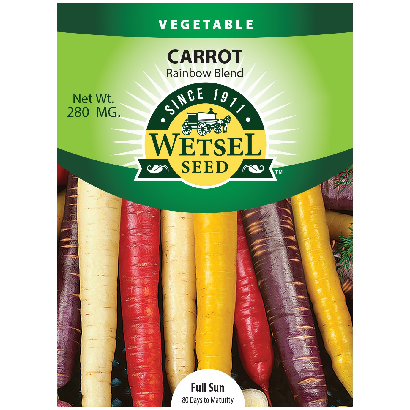 Carrot, Rainbow Blend 280mg — priced per each; minimum 5; multiples of 5