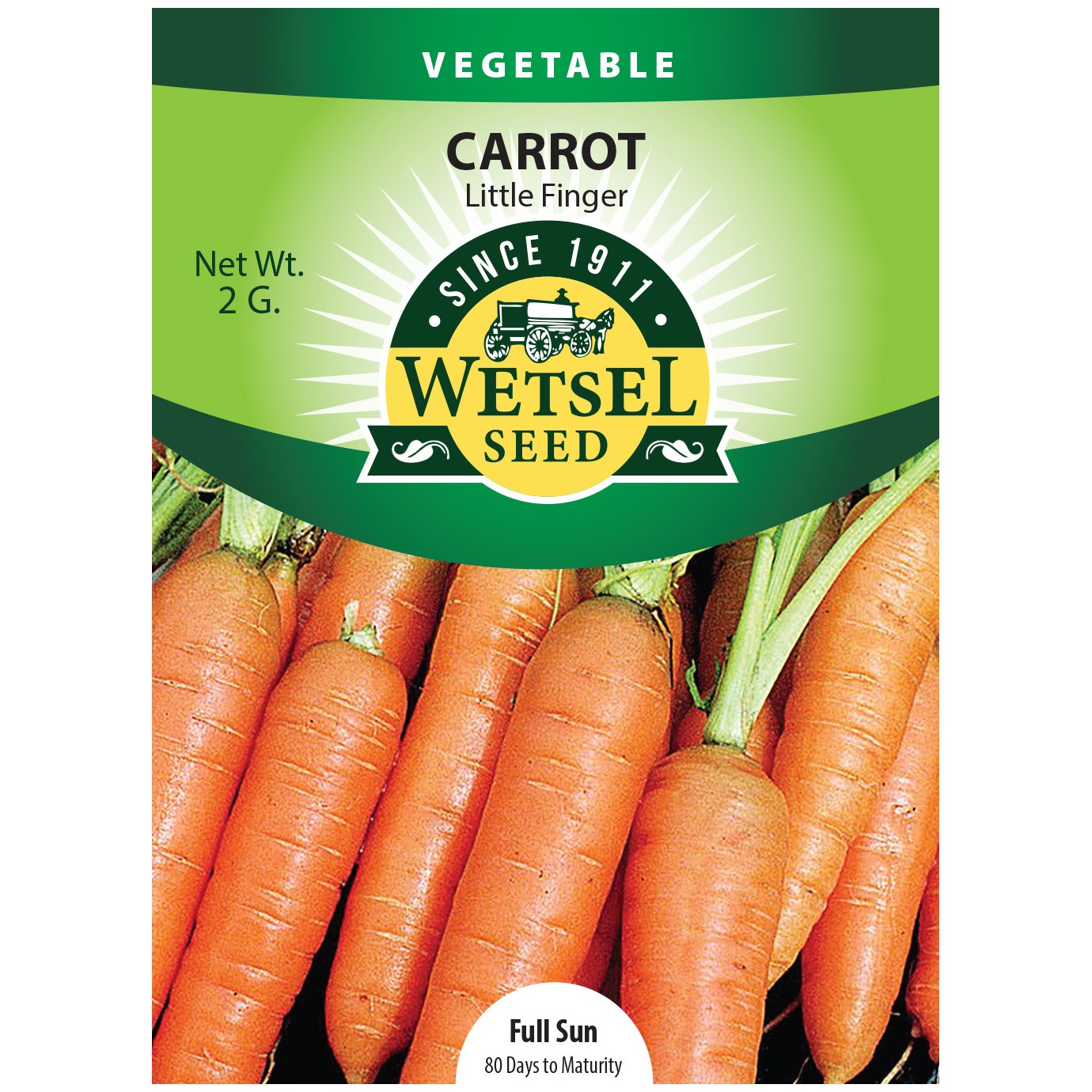 Carrot, Little Finger 2 Grams — priced per each; minimum 5; multiples of 5