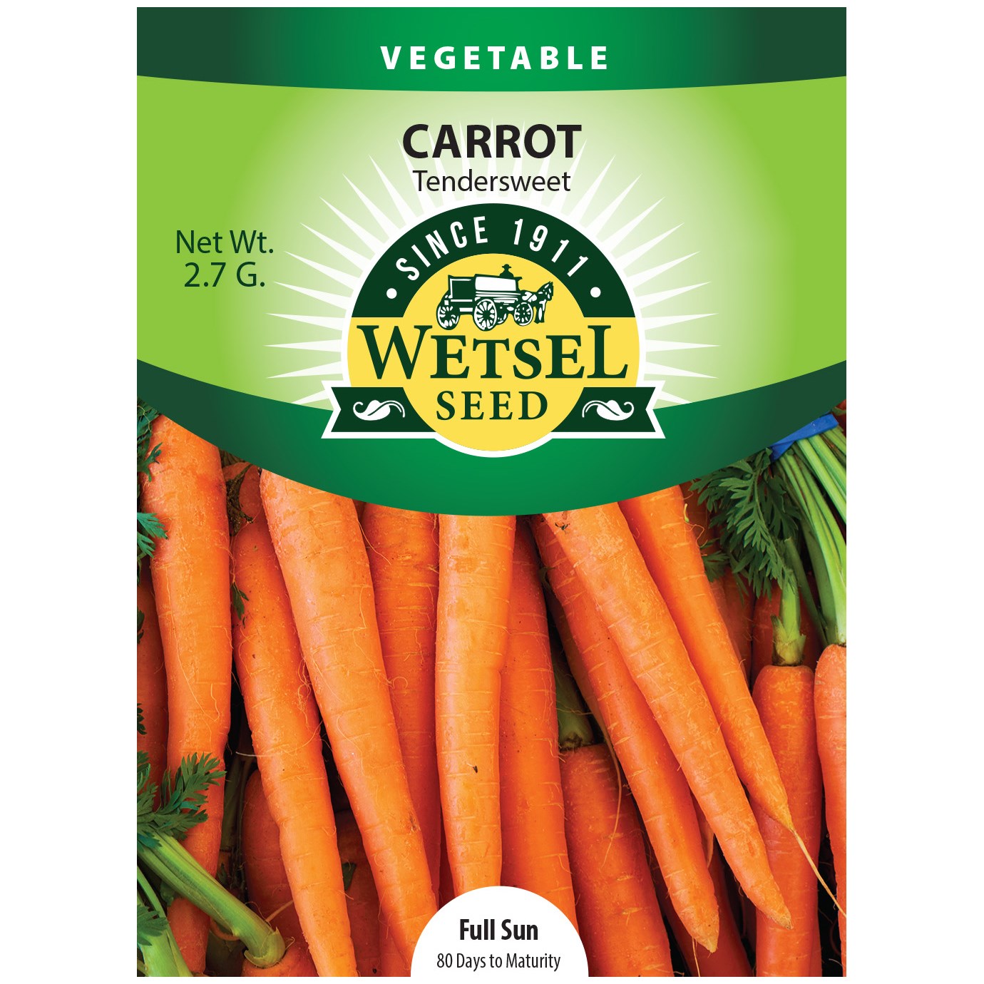 Carrot, Tendersweet 2.7 Grams — priced per each; minimum 5; multiples of 5