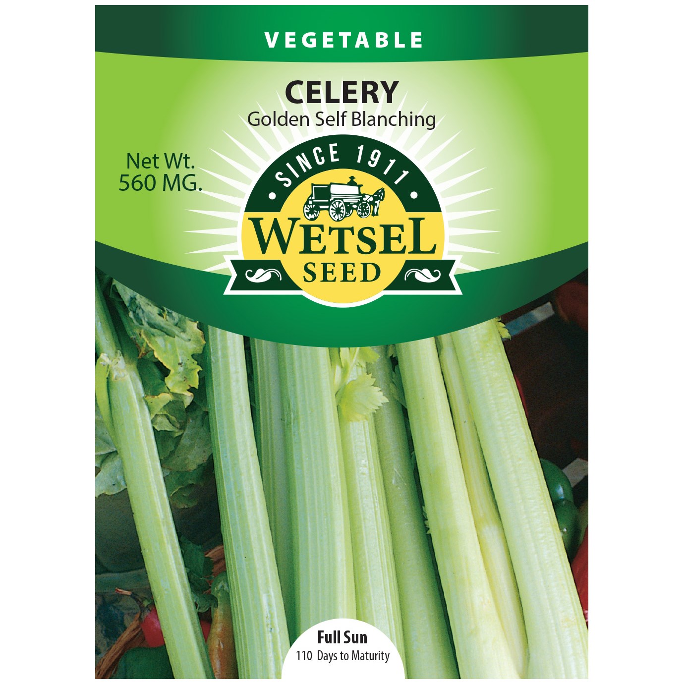 Celery, Golden Self Blanching 560mg — priced per each; minimum 5; multiples of 5