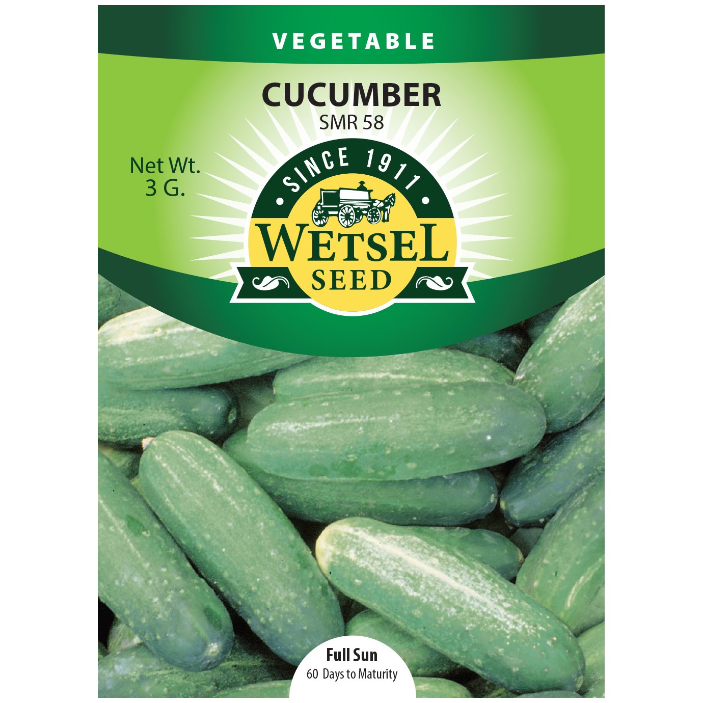 Cucumber, SMR 58 3 Grams — priced per each; minimum 5; multiples of 5