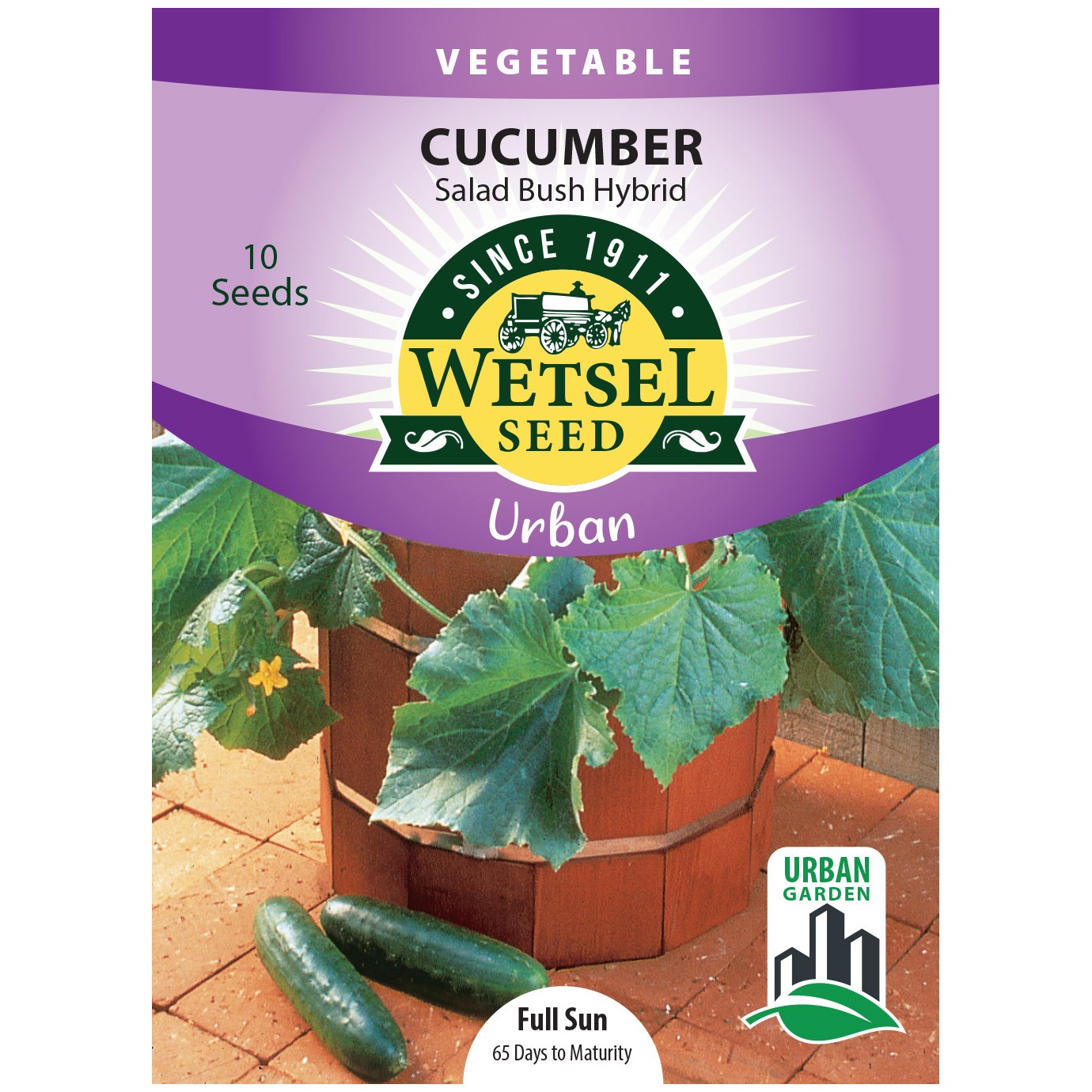 Cucumber, Salad Bush 10 Seed Count — priced per each; minimum 5; multiples of 5