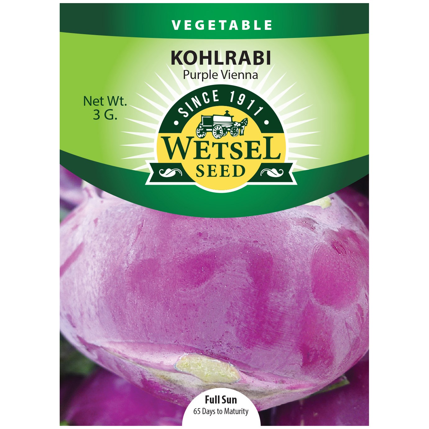 Kohlrabi, Purple Vienna 3 Grams — priced per each; minimum 5; multiples of 5