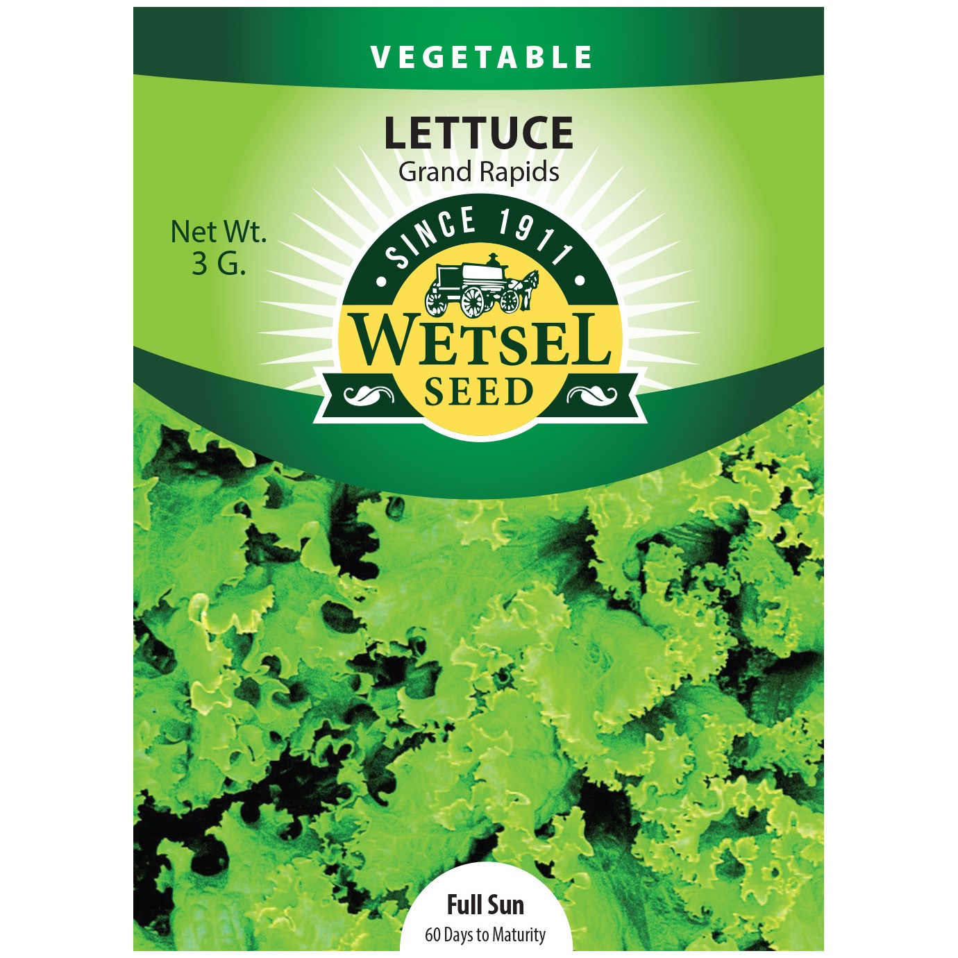 Lettuce, Grand Rapids 3 Grams — priced per each; minimum 5; multiples of 5