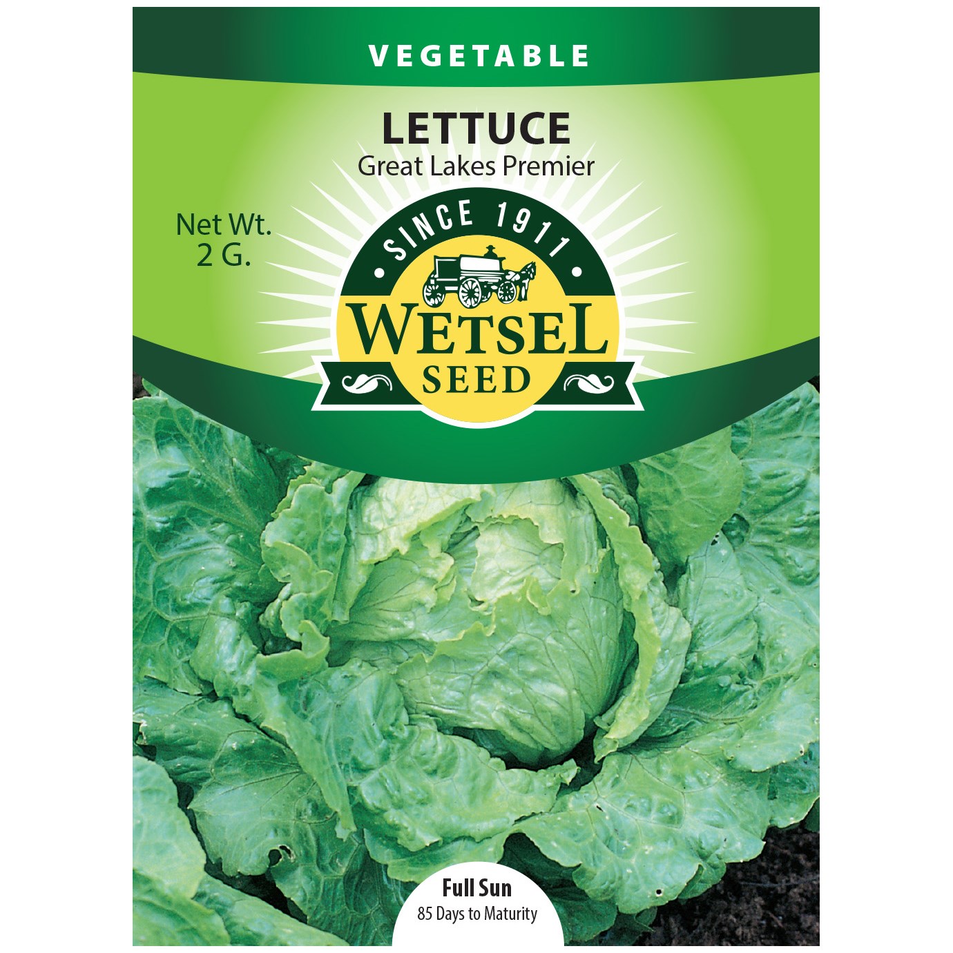 Lettuce, Great Lakes Premier 2 Grams — priced per each; minimum 5; multiples of 5