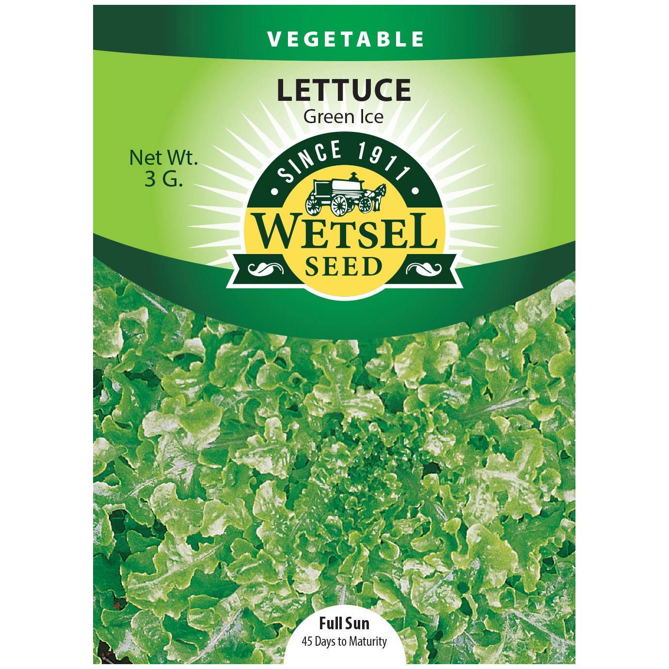 Lettuce, Green Ice 3 Grams — priced per each; minimum 5; multiples of 5