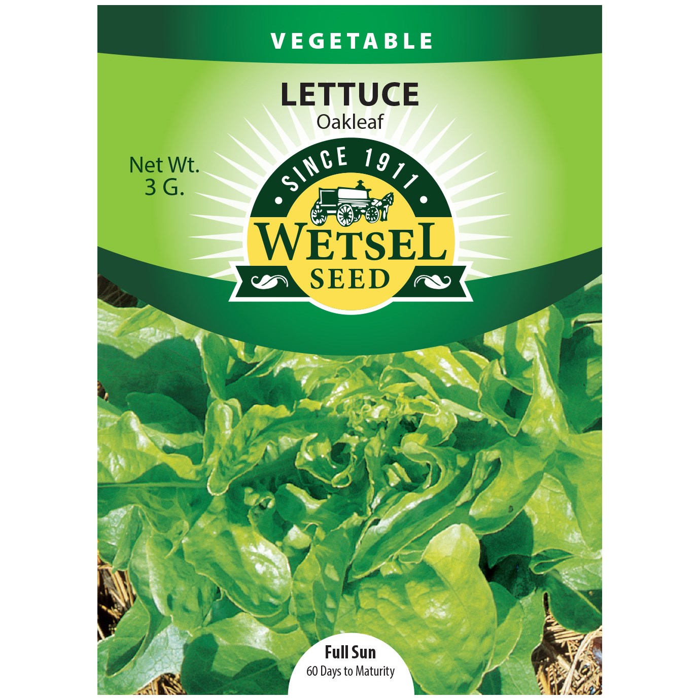 Lettuce, Oakleaf 3 Grams — priced per each; minimum 5; multiples of 5