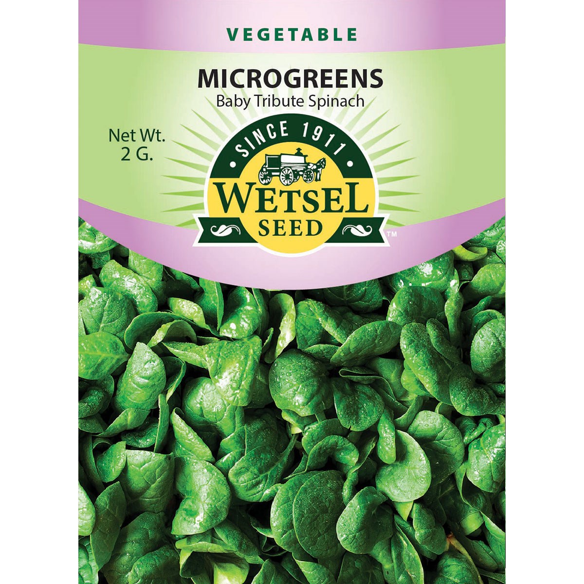 Microgreens, Baby Tribute Spinach 2 Grams — priced per each; minimum 5; multiples of 5