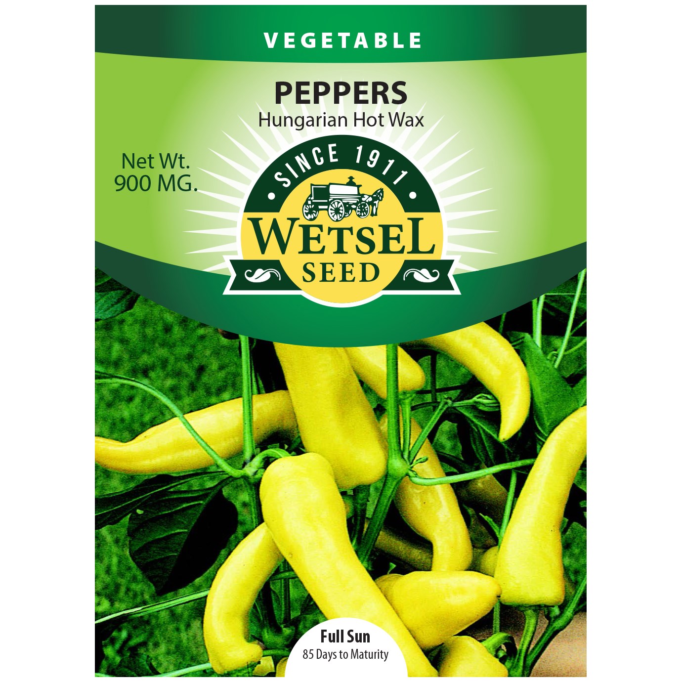 Peppers, Hungarian Hot Wax 900mg — priced per each; minimum 5; multiples of 5