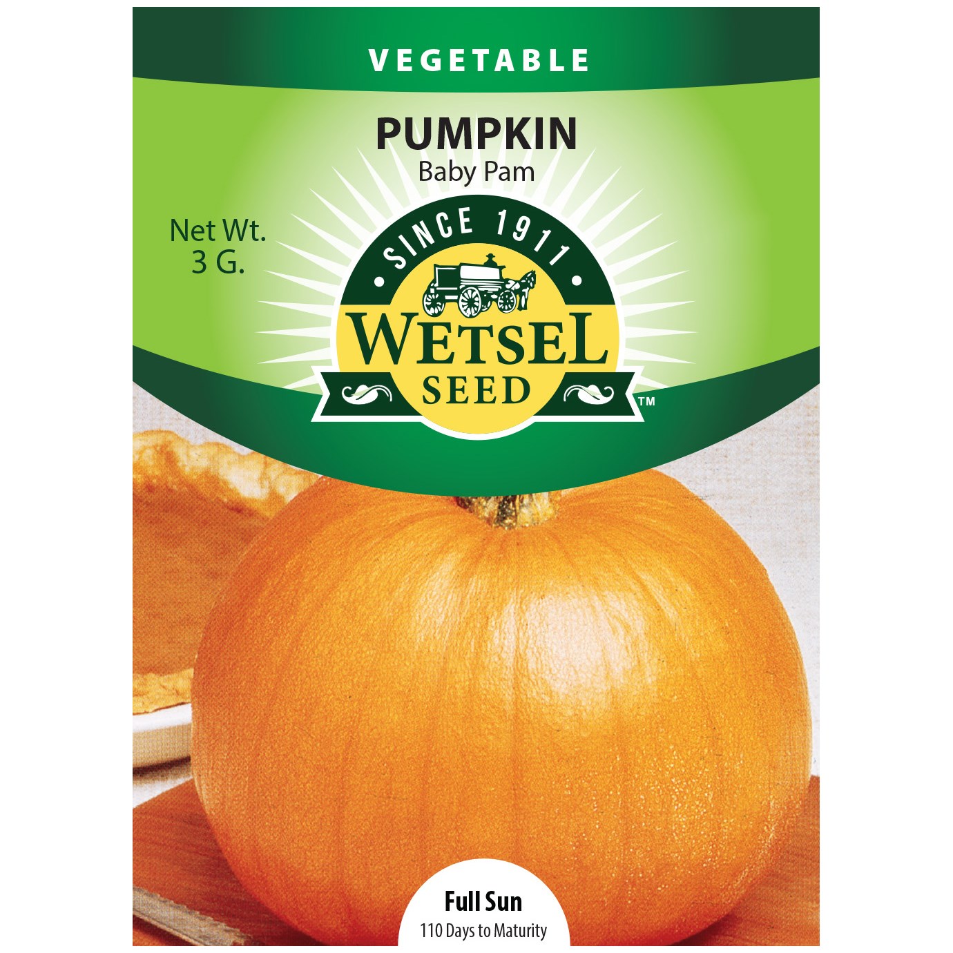 Pumpkin, Baby Pam 3 Grams — priced per each; minimum 5; multiples of 5