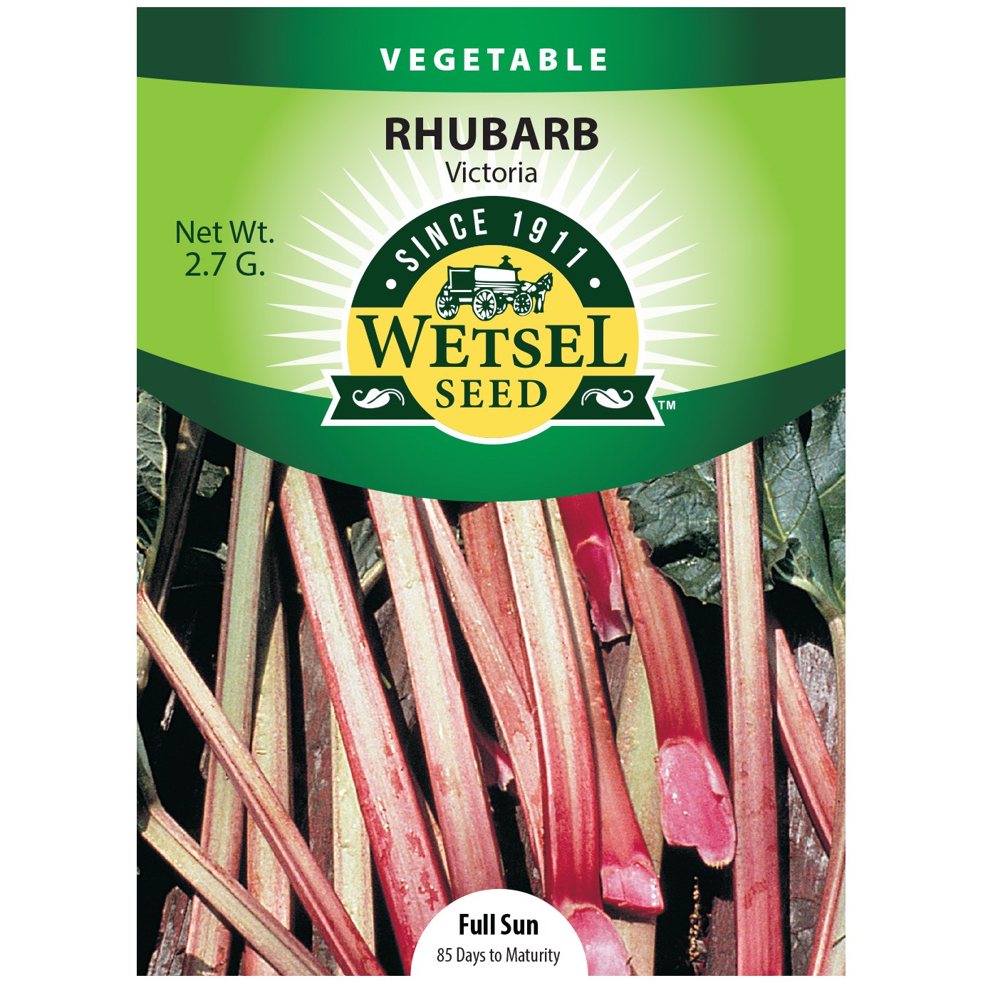 Rhubarb, Victoria 2.7 Grams — priced per each; minimum 5; multiples of 5
