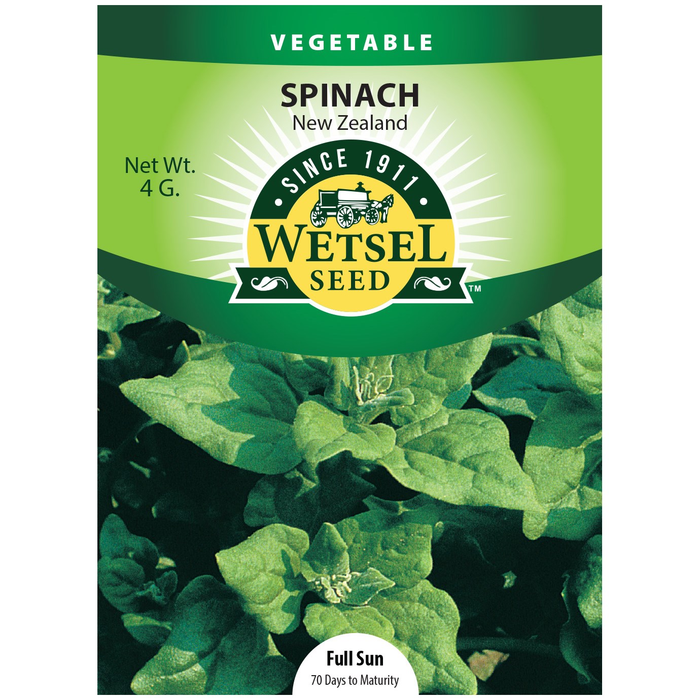 Spinach, New Zealand 4 Grams — priced per each; minimum 5; multiples of 5