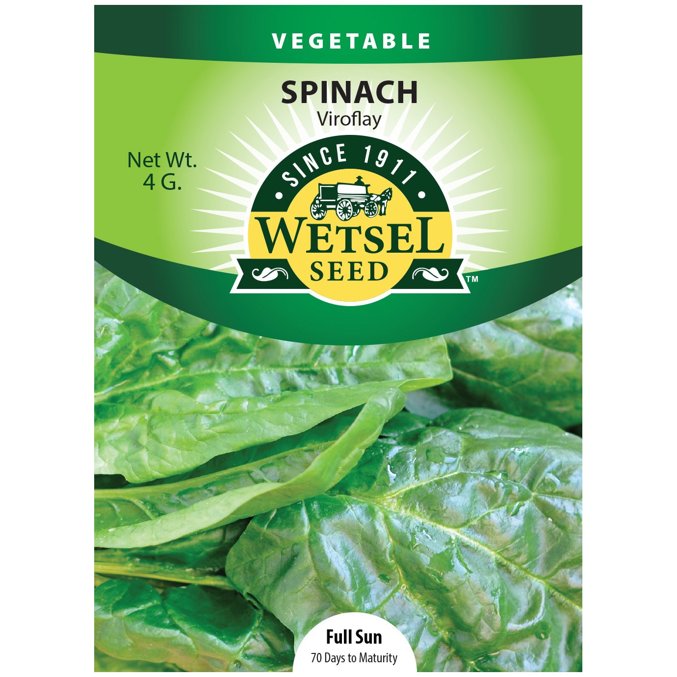 Spinach, Viroflay 4 Grams — priced per each; minimum 5; multiples of 5