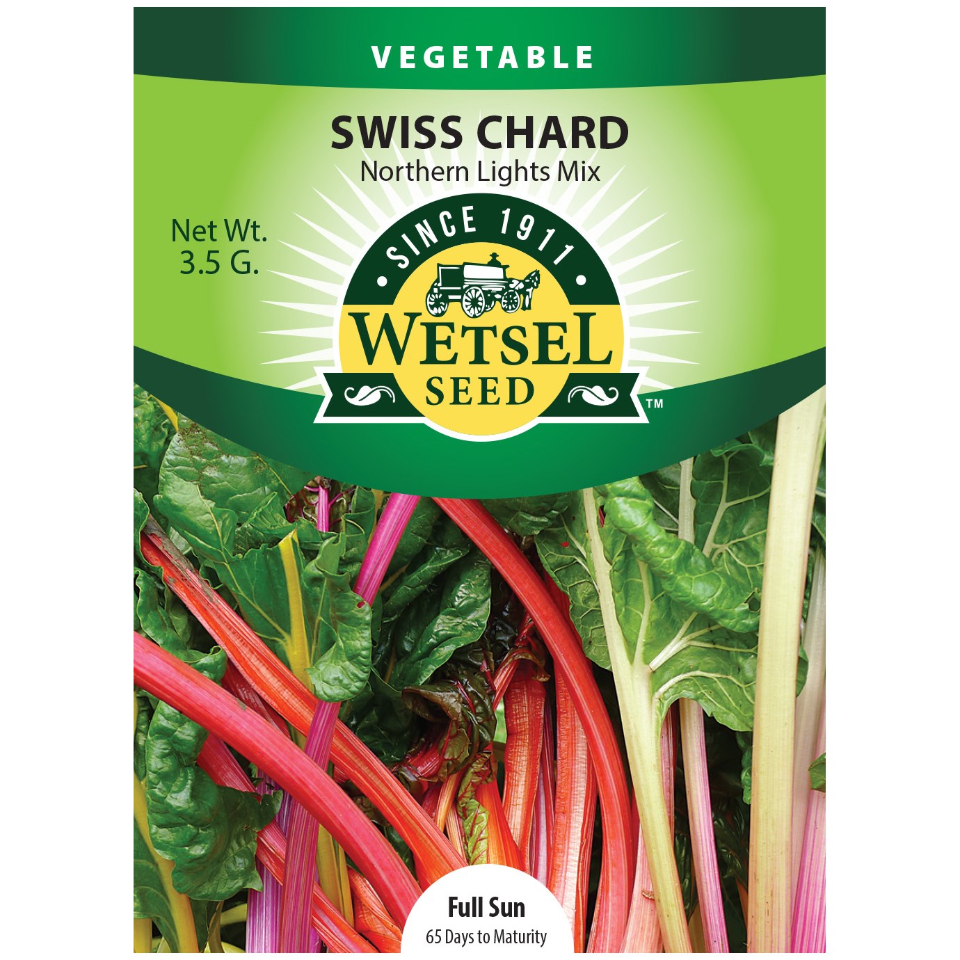 Swiss Chard, Northern Lights 3.5 Grams — priced per each; minimum 5; multiples of 5