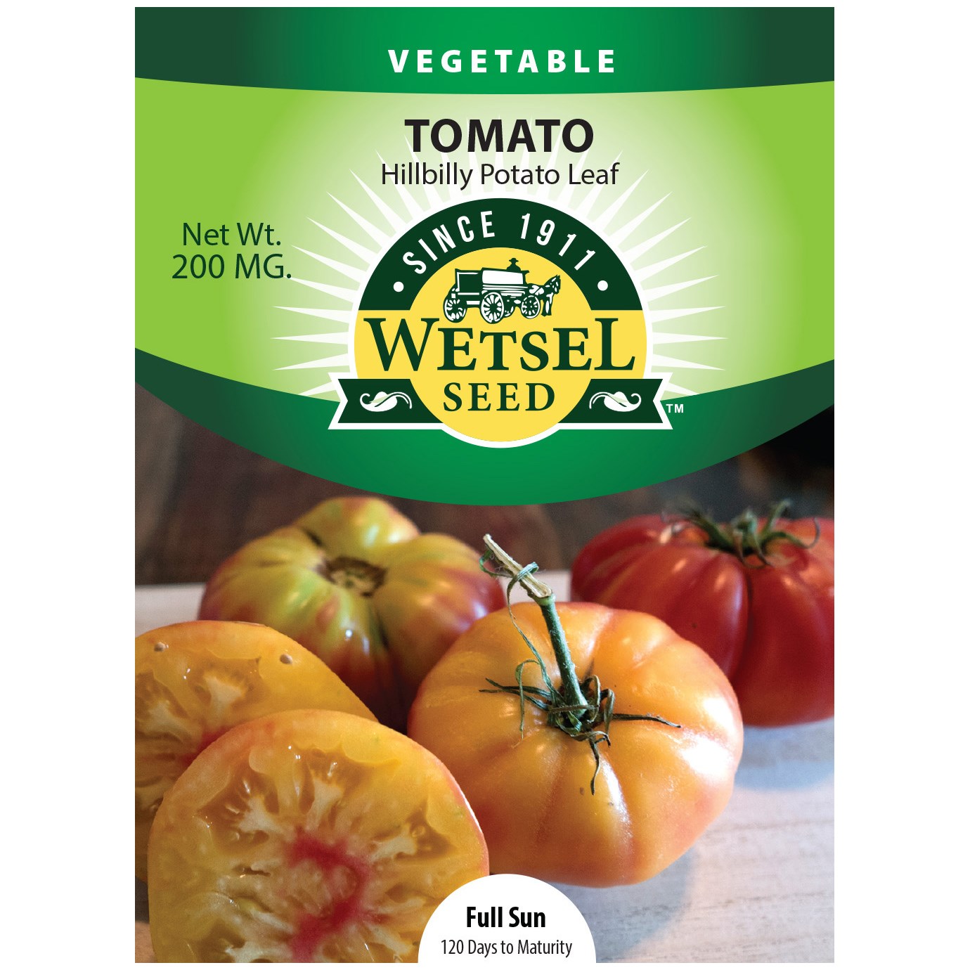 Tomato, Hillbilly Potato Leaf 200mg — priced per each; minimum 5; multiples of 5