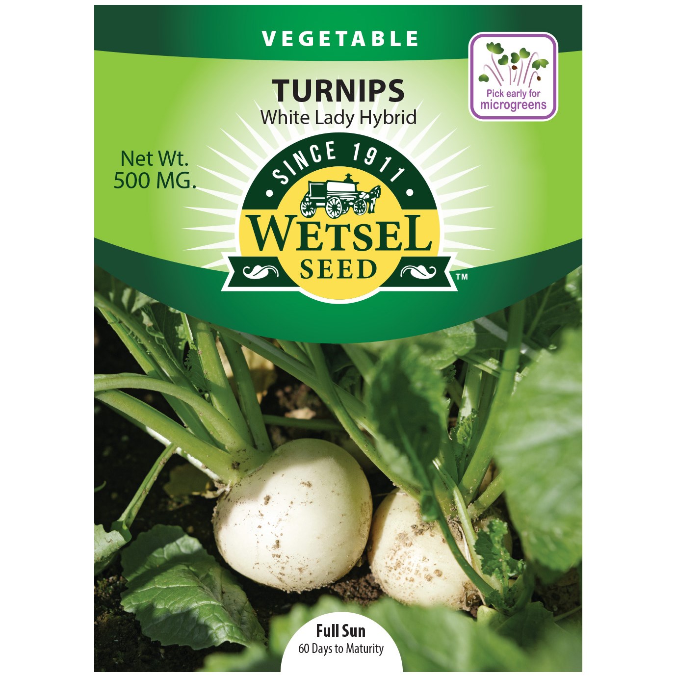 Turnips, White Lady 500mg — priced per each; minimum 5; multiples of 5