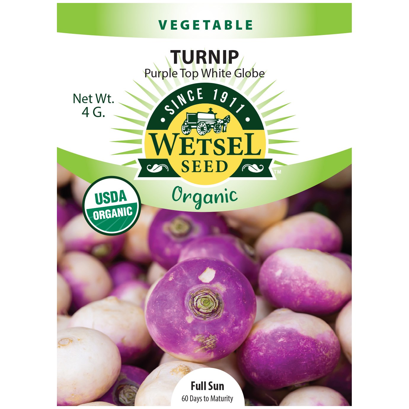 Turnips, Organic Purple Top 4 Grams — priced per each; minimum 5; multiples of 5