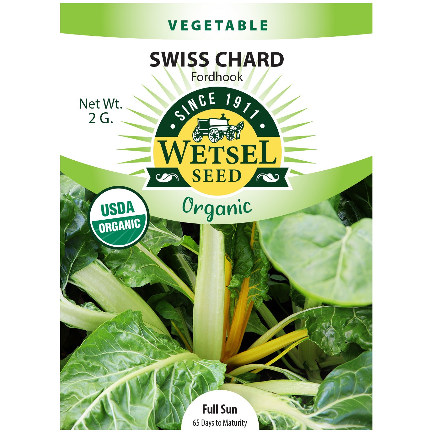 Swiss Chard, Organic Fordhook 2 Grams — priced per each; minimum 5; multiples of 5