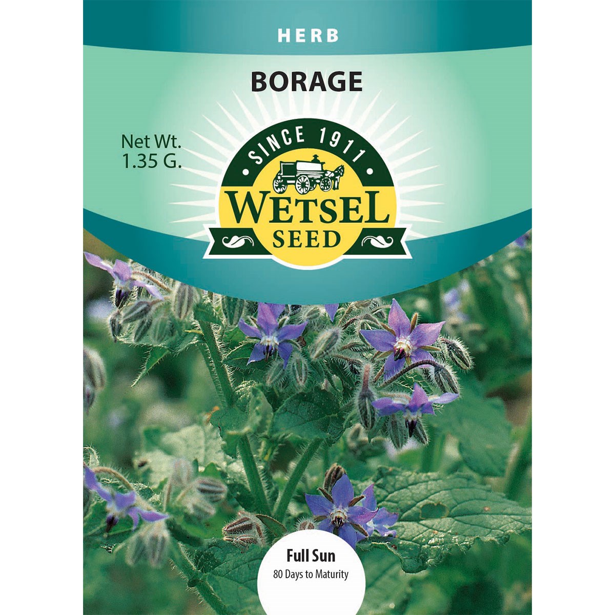 Borage 1.35 Grams — priced per each; minimum 5; multiples of 5