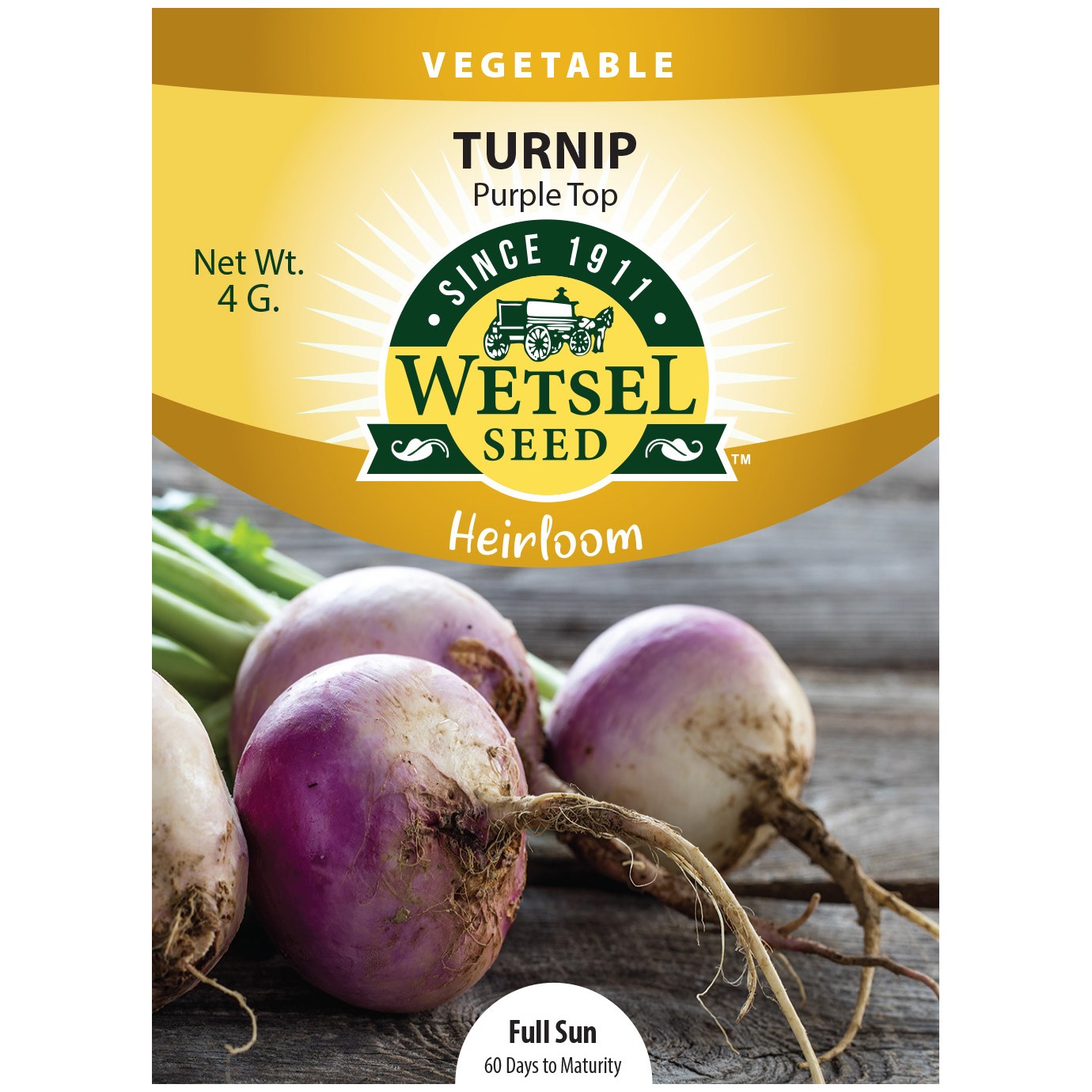 Turnips, Heirloom Purple To 4 Grams — priced per each; minimum 5; multiples of 5