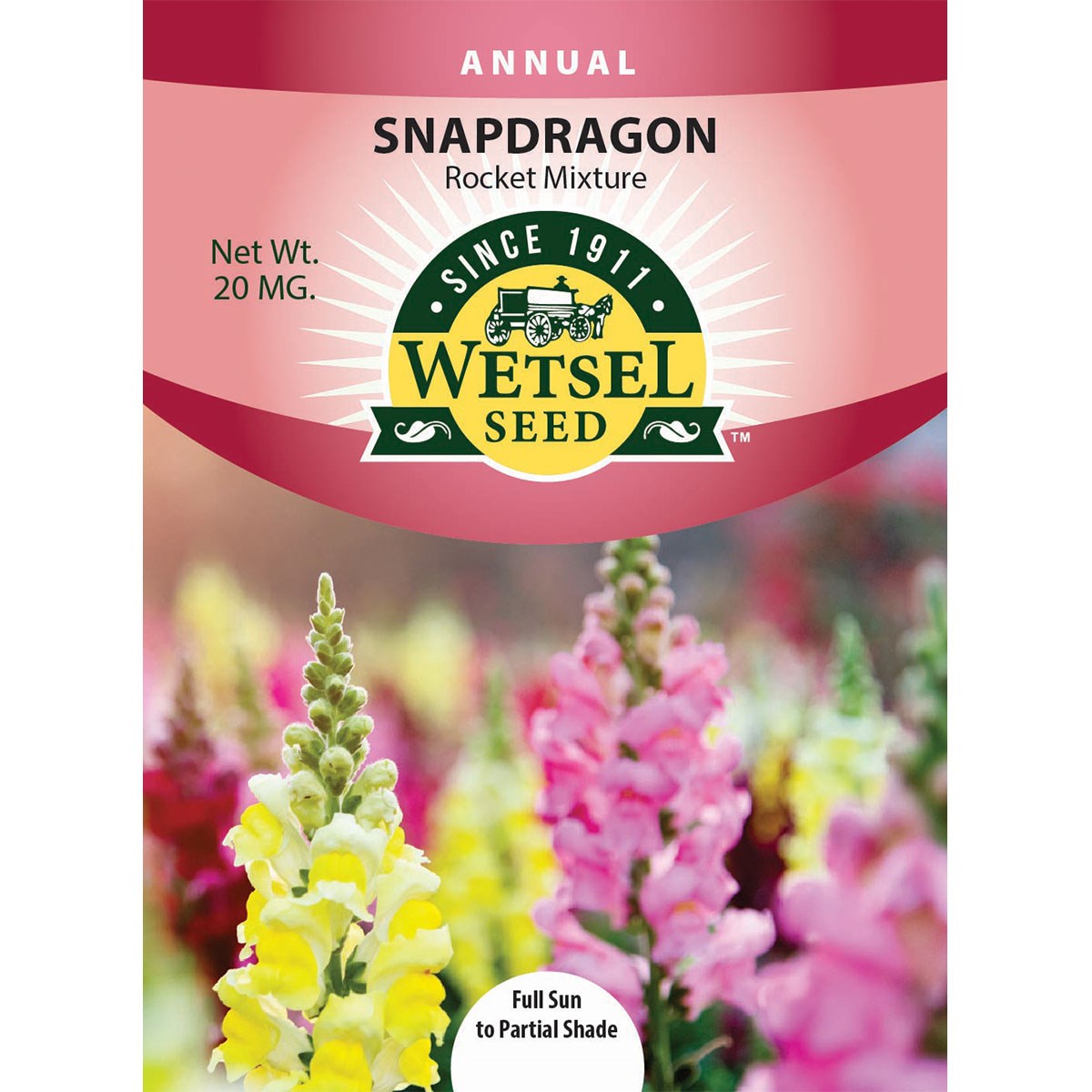 Snapdragon, Rocket Mix 20mg — priced per each; minimum 5; multiples of 5