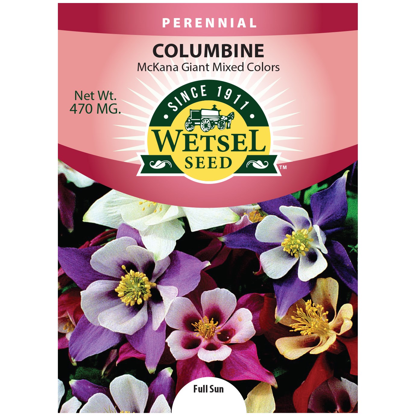 Columbine Mix 470mg — priced per each; minimum 5; multiples of 5