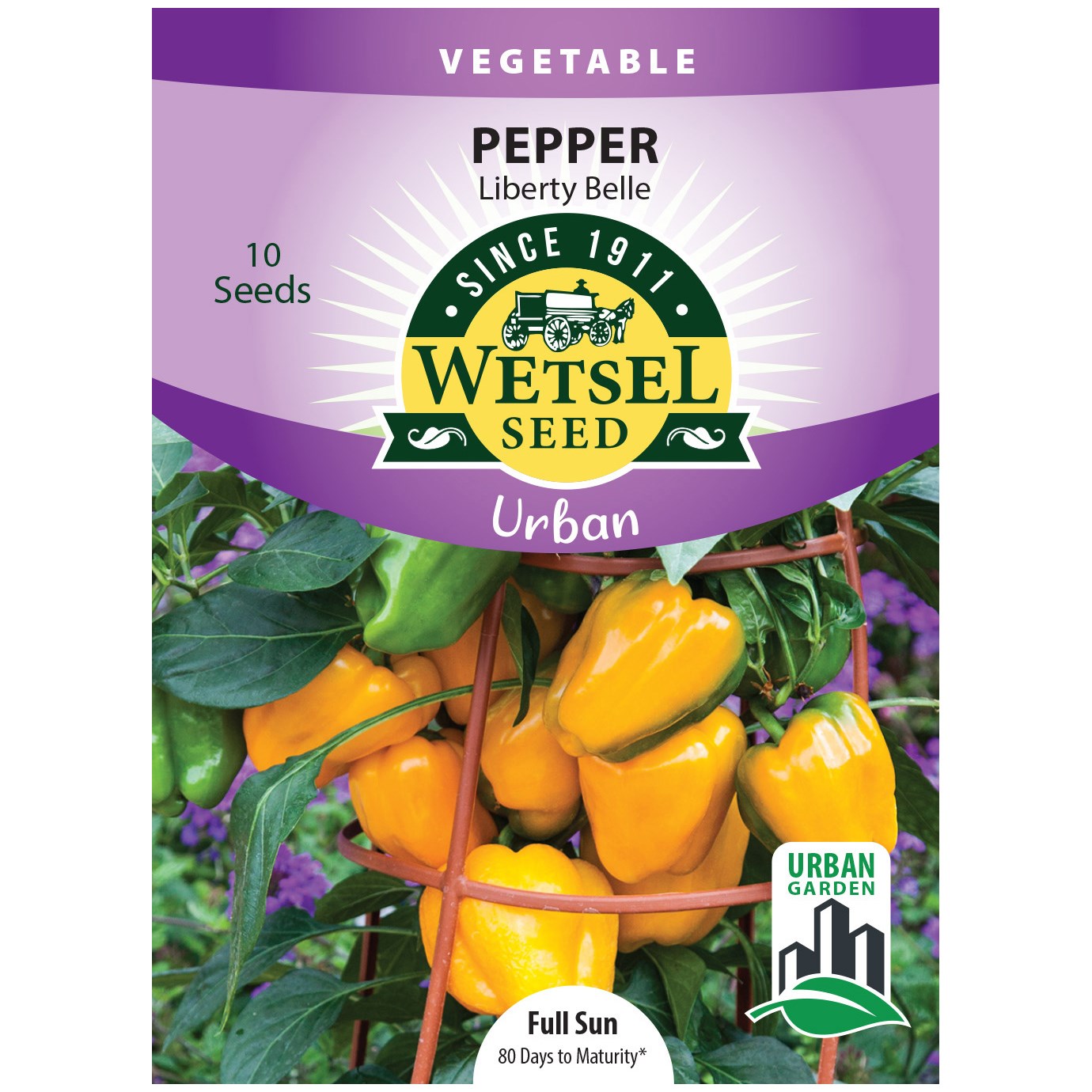 Peppers, Liberty Belle ( Patio ) 10 Seed Count — priced per each; minimum 5; multiples of 5