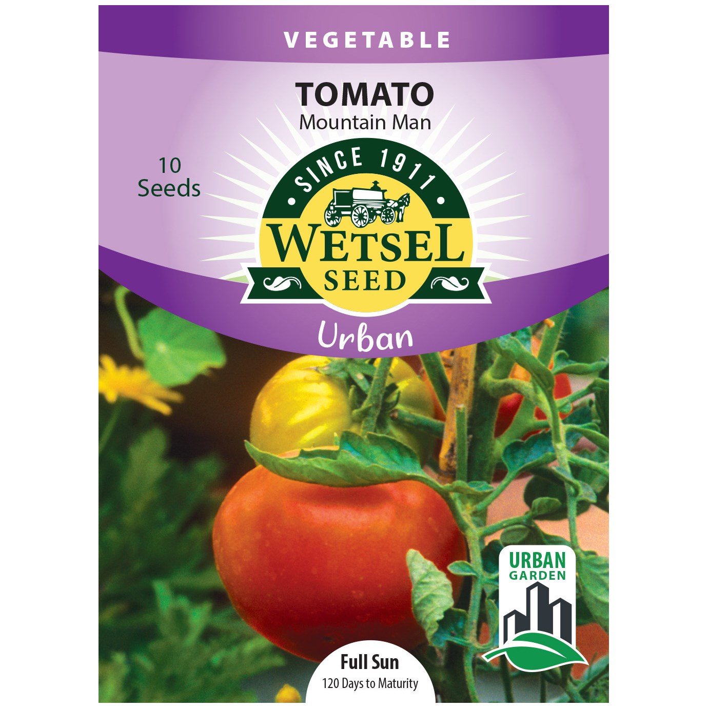 Tomato, Mountain Man ( Patio ) 10 Seed Count — priced per each; minimum 5; multiples of 5