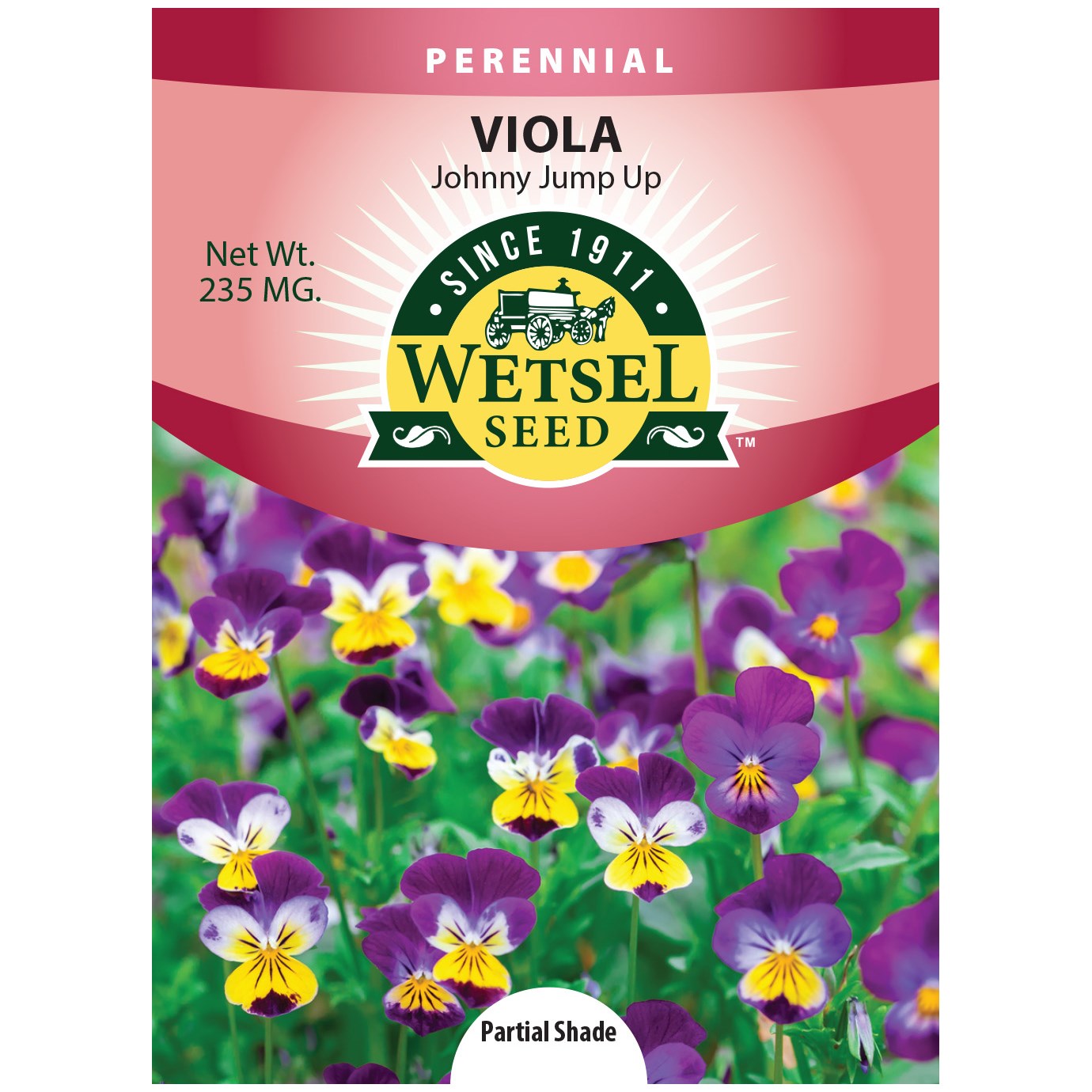 Viola, Johnny Jump Up 235mg — priced per each; minimum 5; multiples of 5