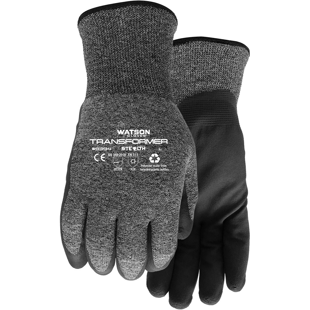 Watson Gloves Stealth Transformer Medium Wastenot Outer Liner — priced per each; minimum 6; multiples of 6