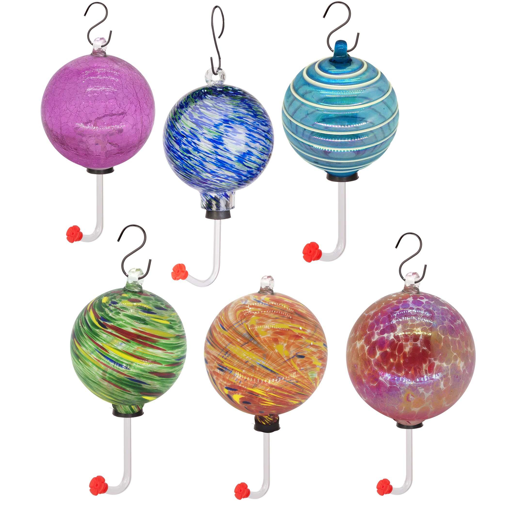 Woodlink 5" Round Glass Hummingbird Feeder Assorted — priced per each; minimum 6; multiples of 6