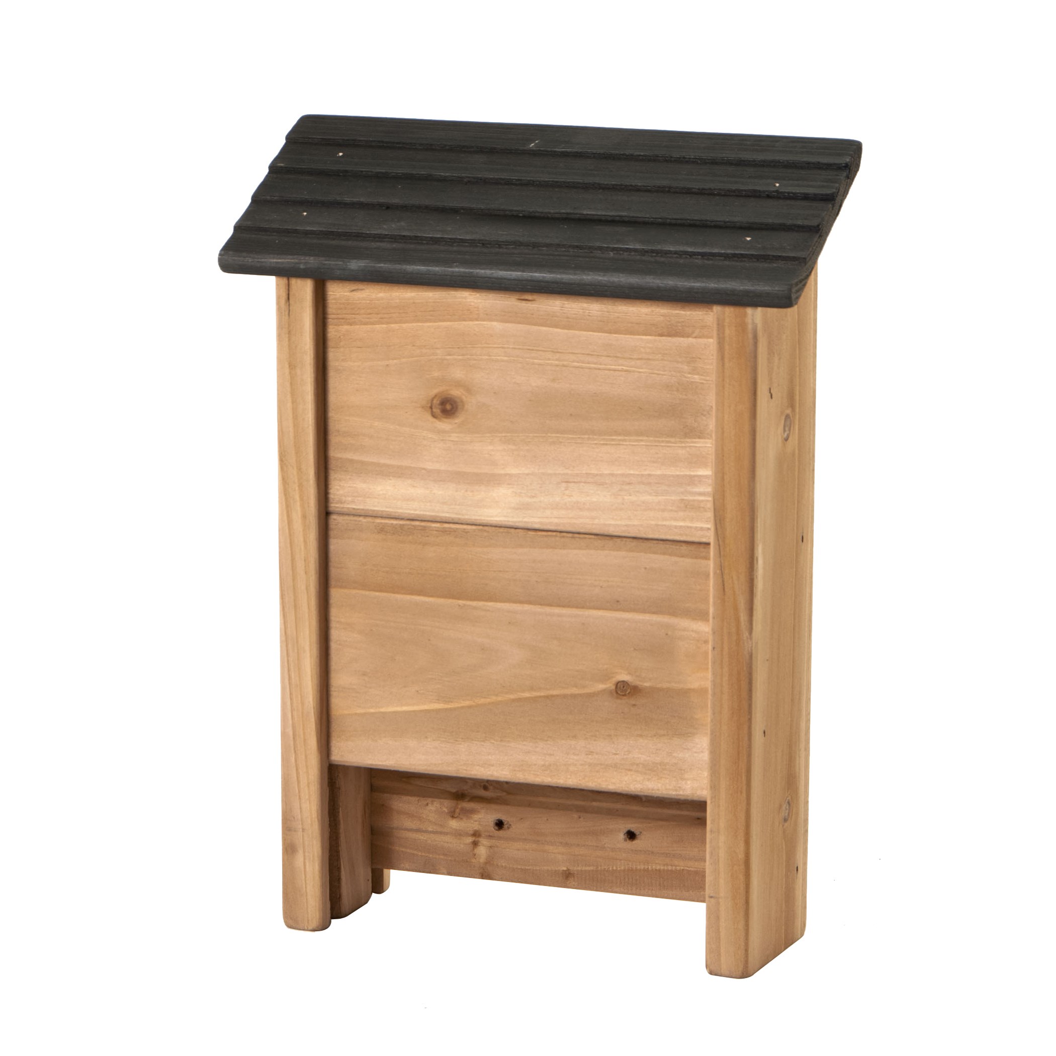 Woodlink Small Wood Bat Shelter Natural Wood with Black Roof — priced per each; minimum 3; multiples of 3
