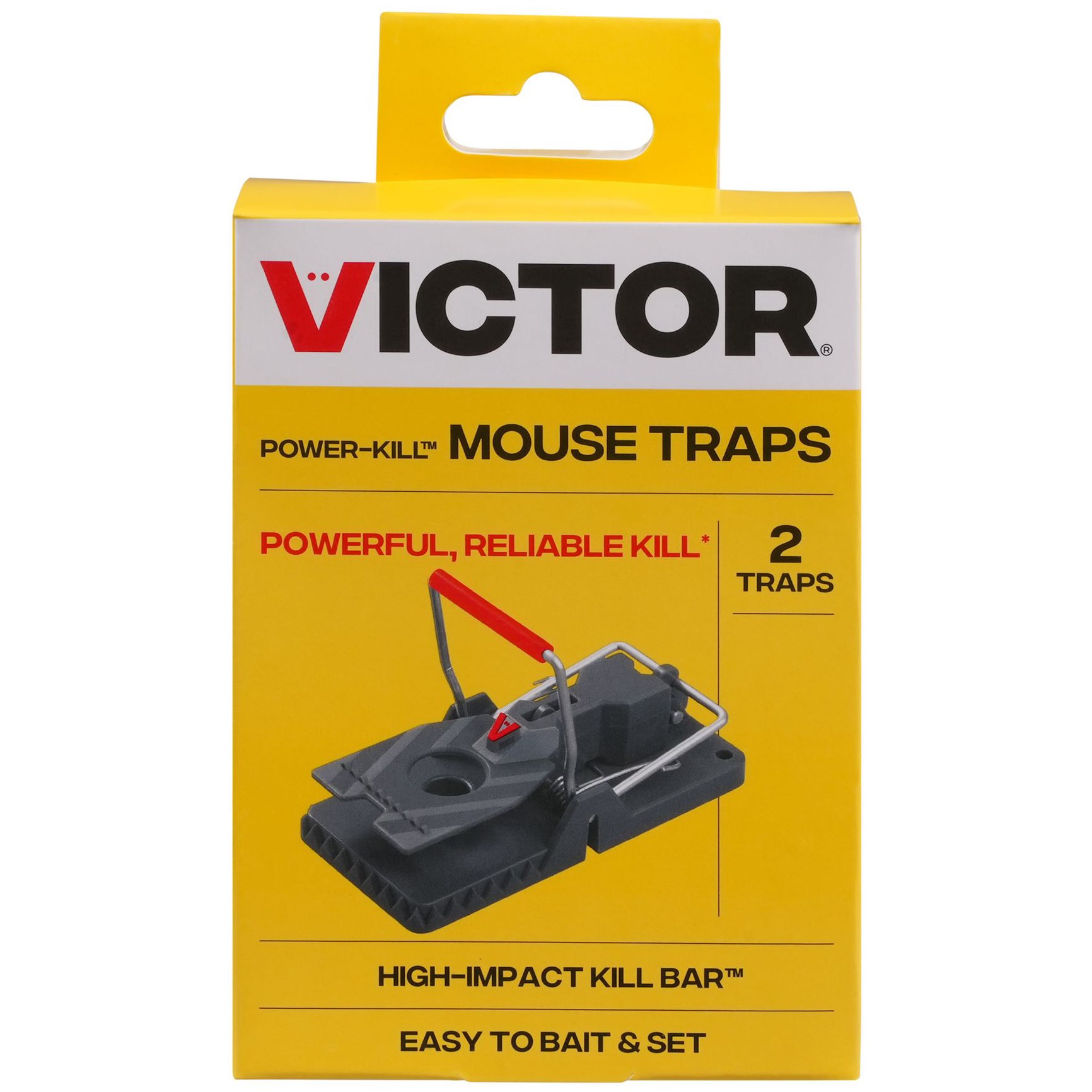 Victor 2pk Power Kill Mouse Trap — Pack of 2; priced per each; minimum 6; multiples of 6