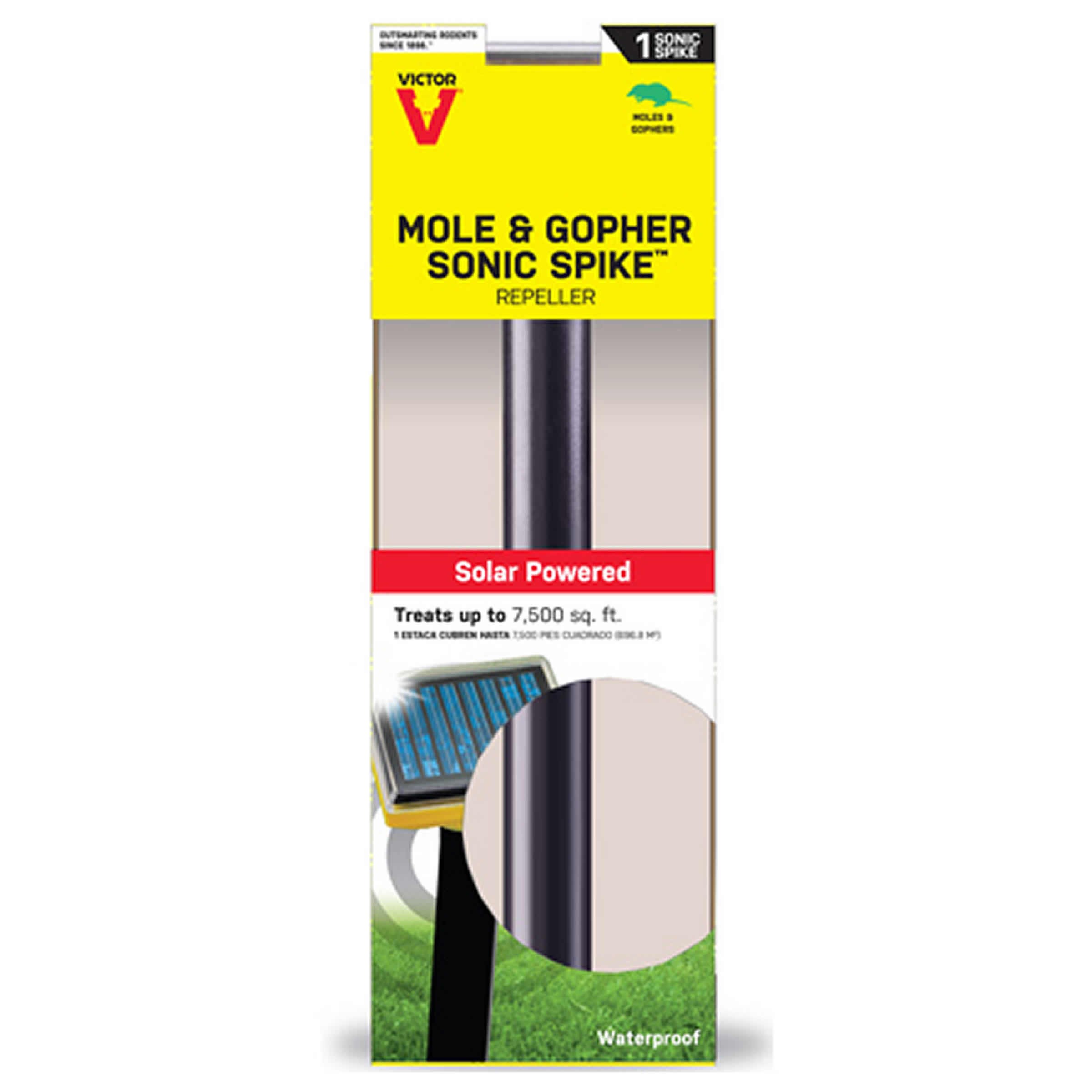 Victor Mole & Gopher Solar Spike — priced per each; minimum 4; multiples of 4