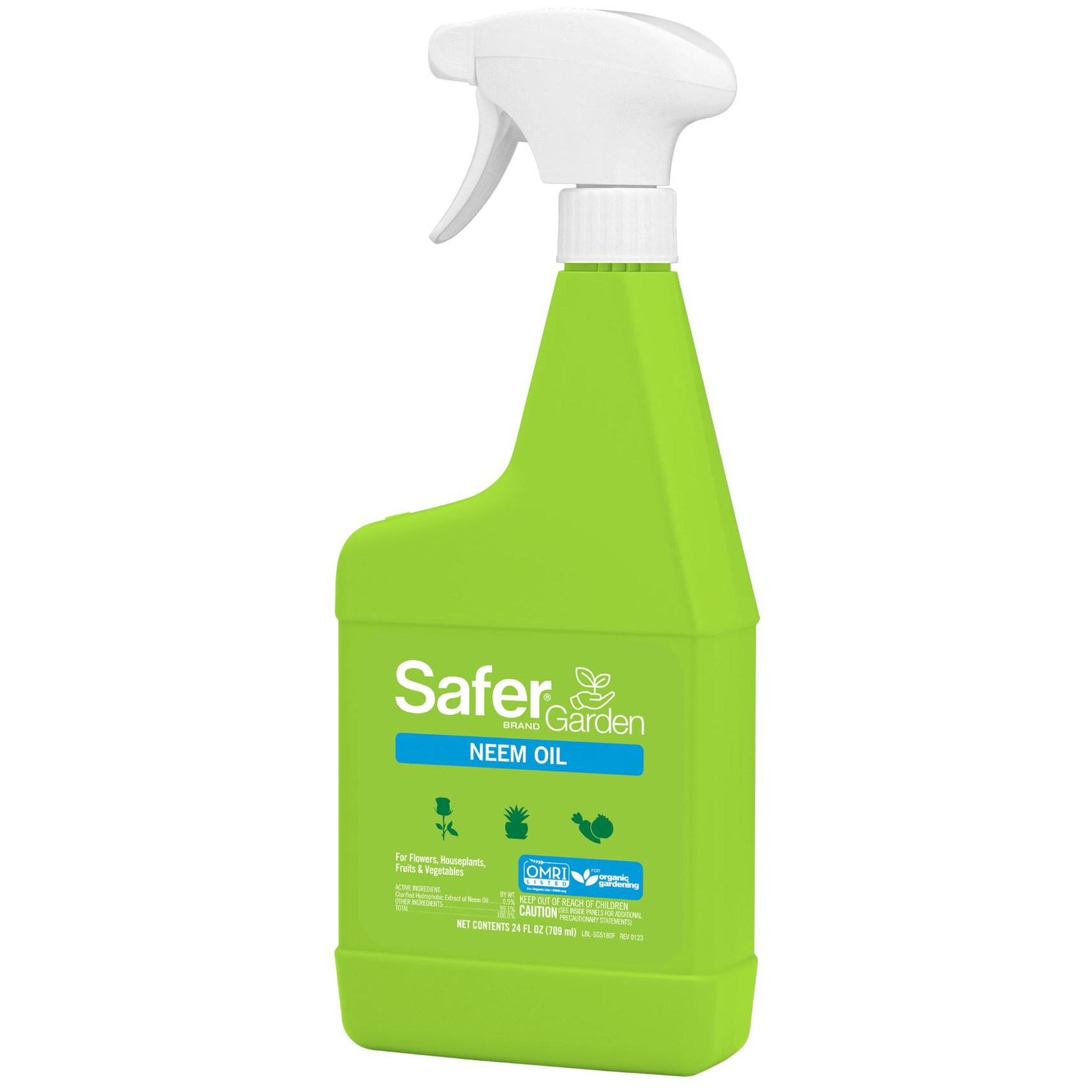 Safer Garden 24oz Neem Oil RTU OMRI Listed — priced per each; minimum 6; multiples of 6