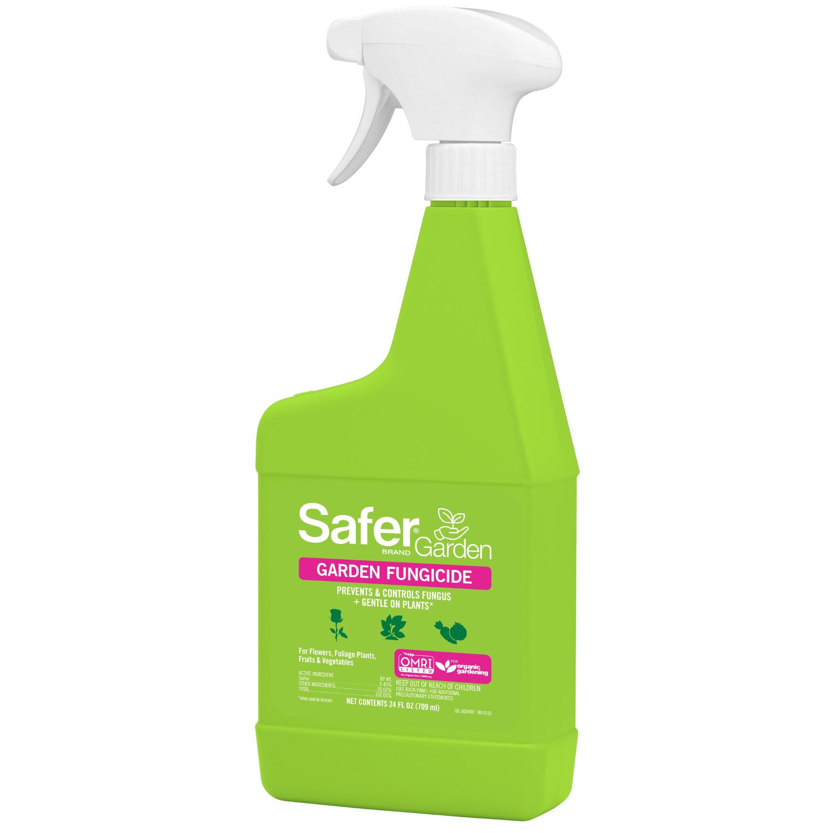 Safer Garden 24oz Fungicide RTU OMRI Listed — priced per each; minimum 6; multiples of 6